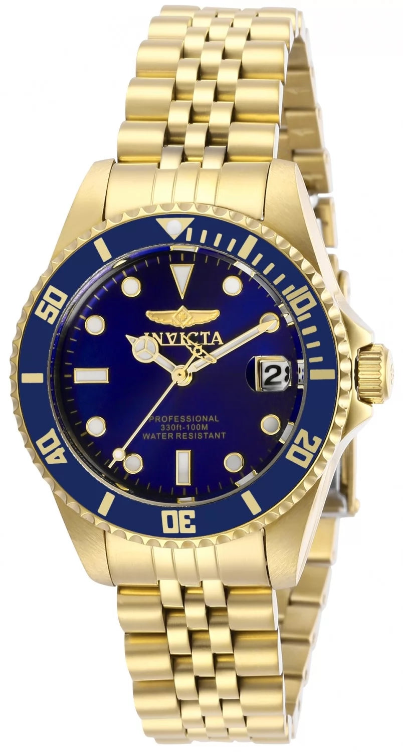 Invicta Pro Diver Quartz Blue Dial Lady Watch 34 mm 29191