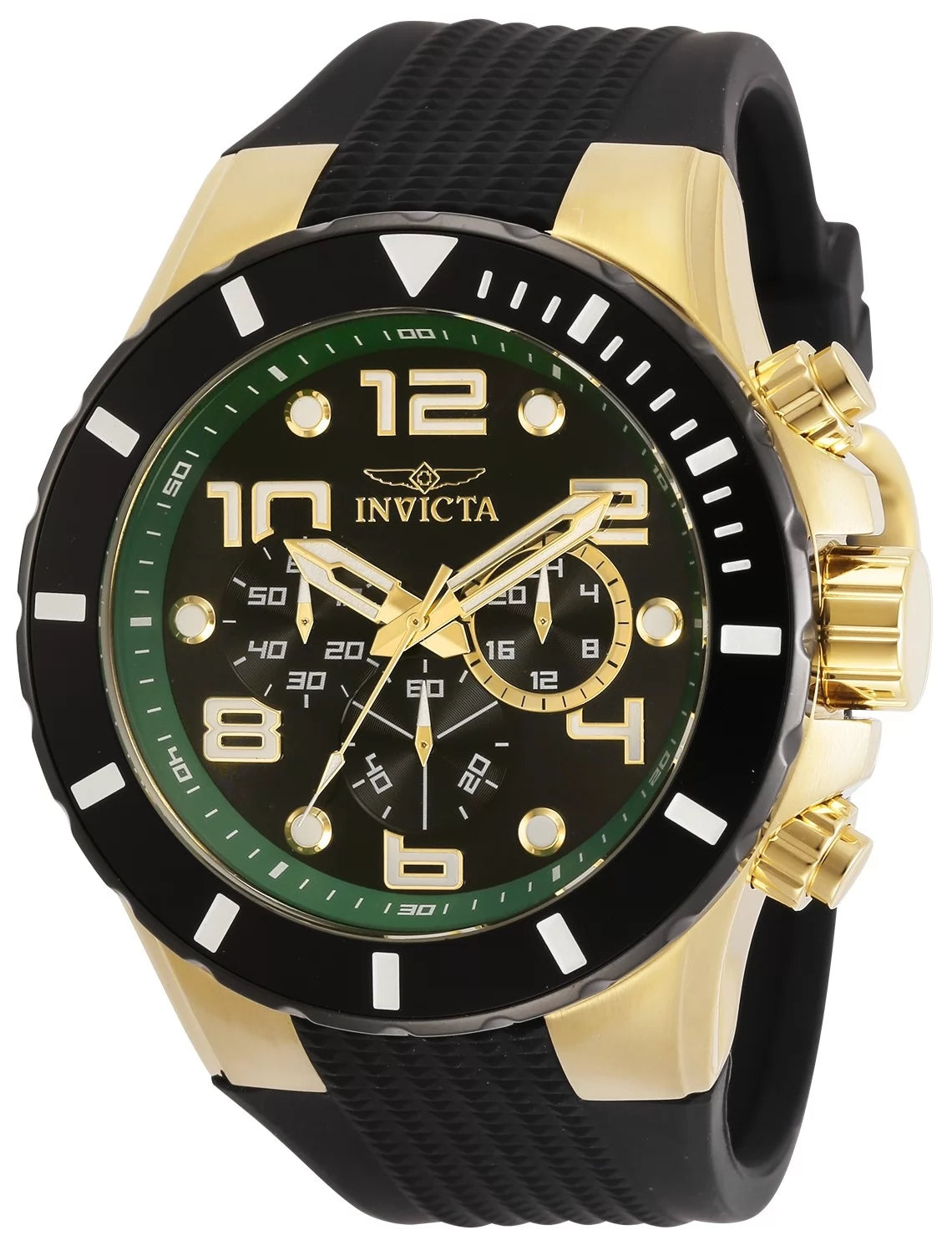 Invicta Pro Diver Quartz Green Dial Men's Watch 50 mm 30777