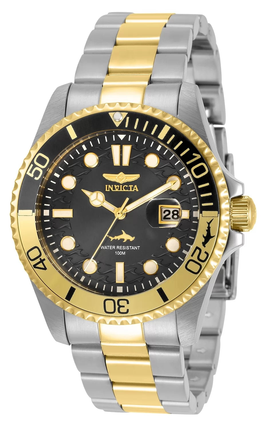 Invicta Pro Diver Quartz Black Dial Men's Watch 43 mm 30944