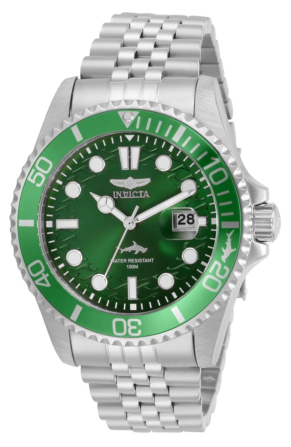 Invicta Pro Diver Quartz Green Dial Men's Watch 43 mm 30611