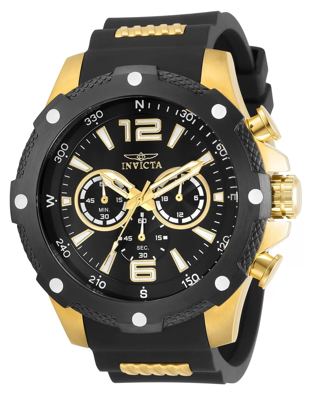 Invicta I-Force Quartz Black Dial Men's Watch 50 mm 30769