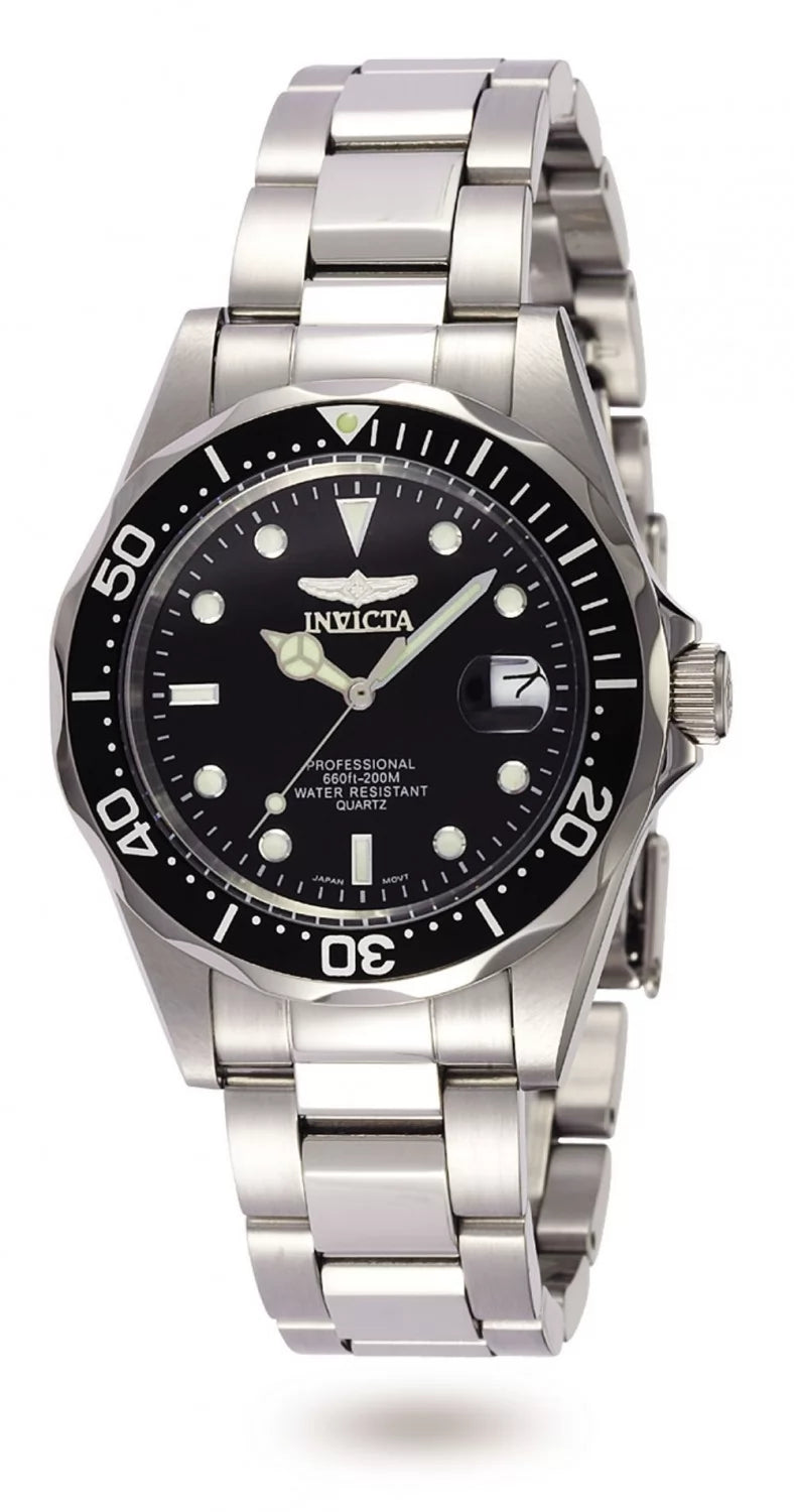 Invicta Pro Diver Quartz Black Dial Men's Watch 37 mm 8932