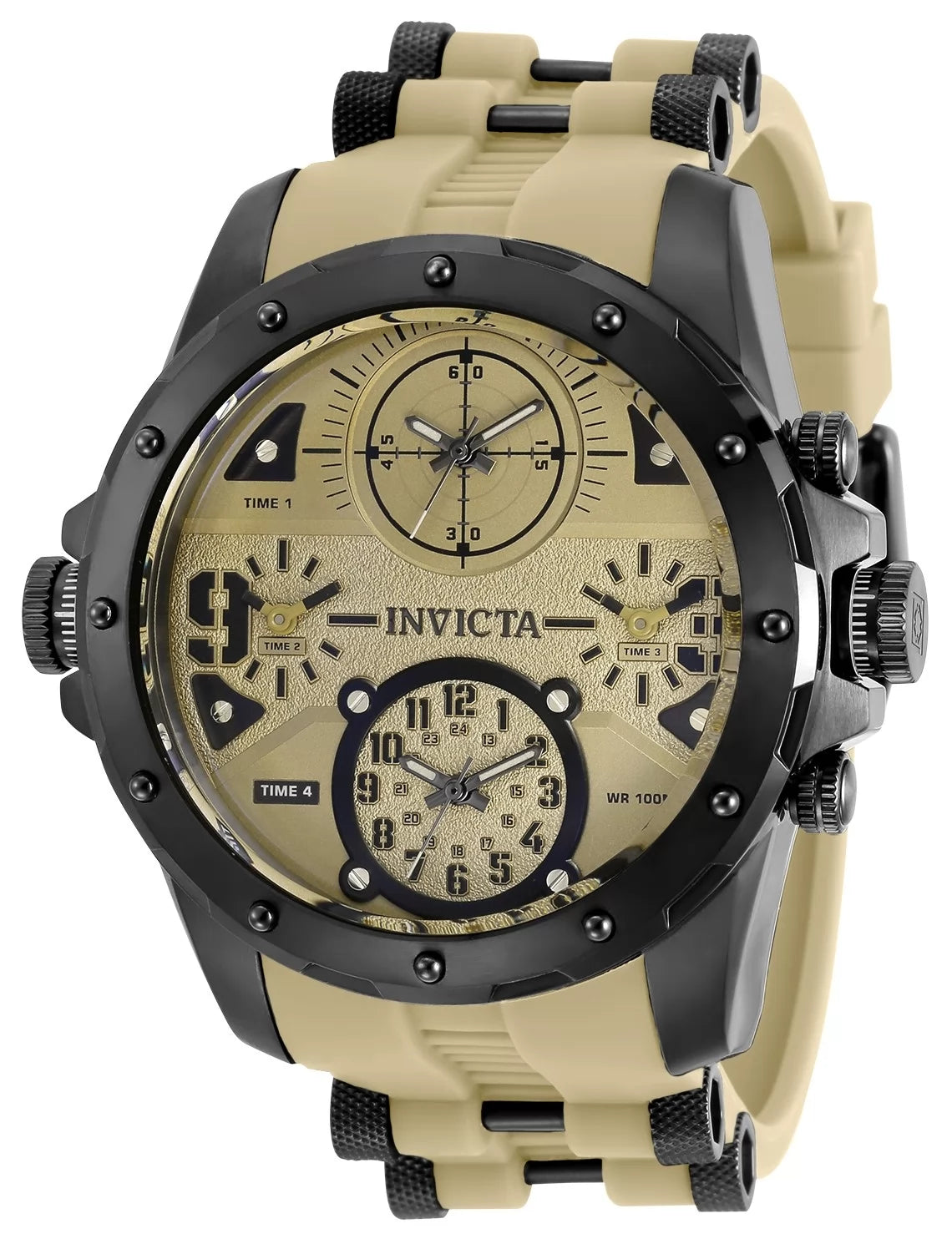 Invicta Coalition Forces Quartz Black Dial Men's Watch 50 mm 31139