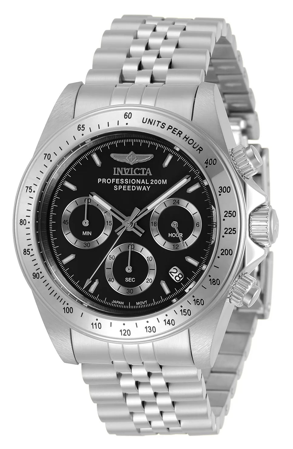 Invicta Speedway Quartz Black Dial Men's Watch 39 mm 30989