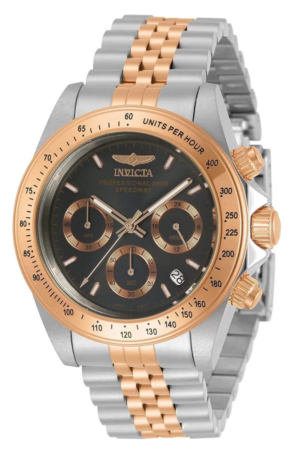 Invicta Speedway Quartz Charcoal Dial Men's Watch 39 mm 30993