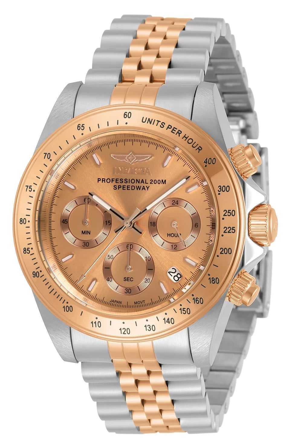 Invicta Speedway Quartz Rose Gold Dial Men's Watch 39 mm 30994