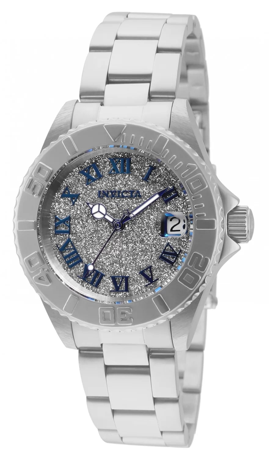 Invicta Angel Quartz Silver Dial Lady Watch 34 mm 33360