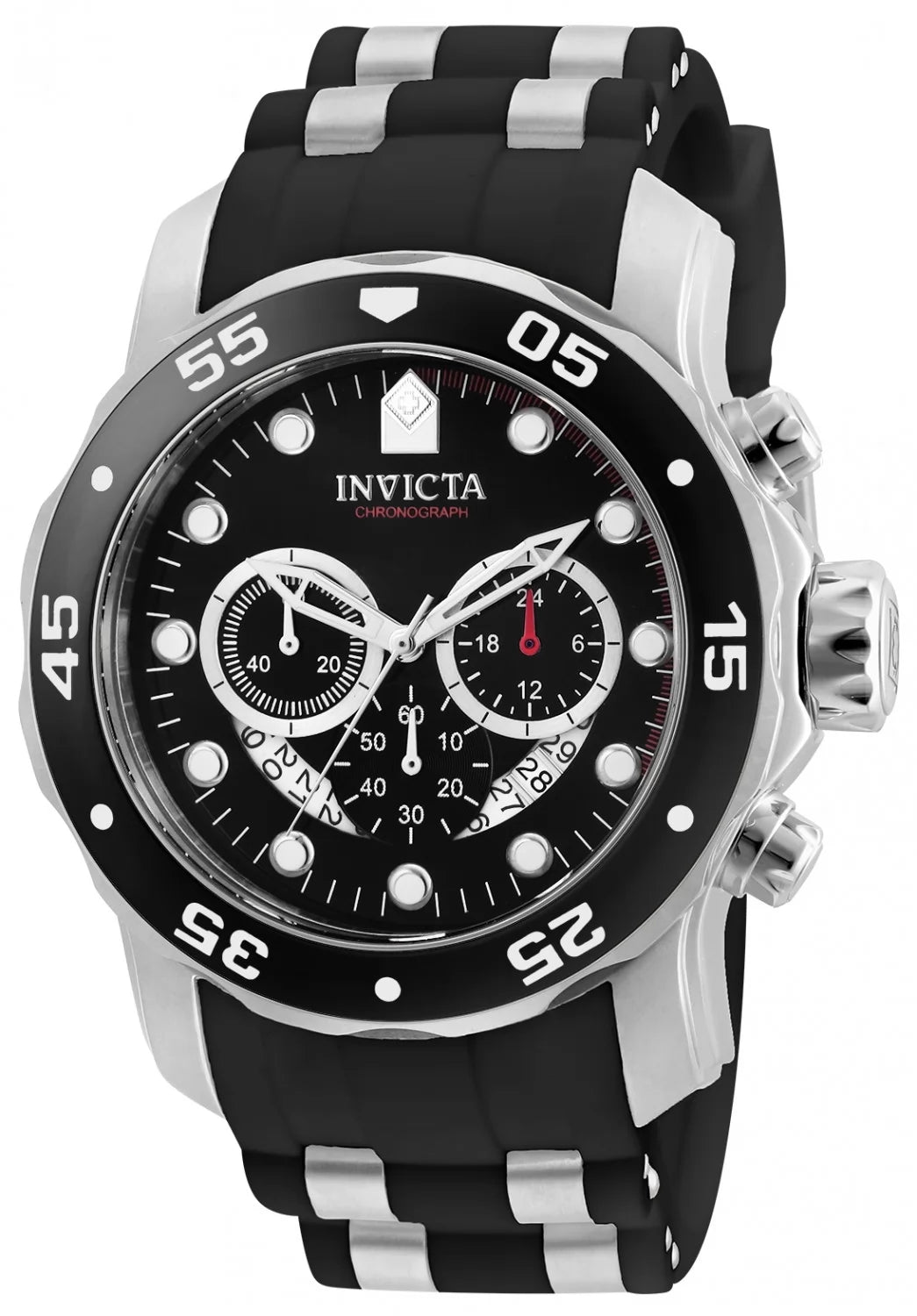 Invicta Pro Diver Quartz Black Dial Men's Watch 48 mm 6977