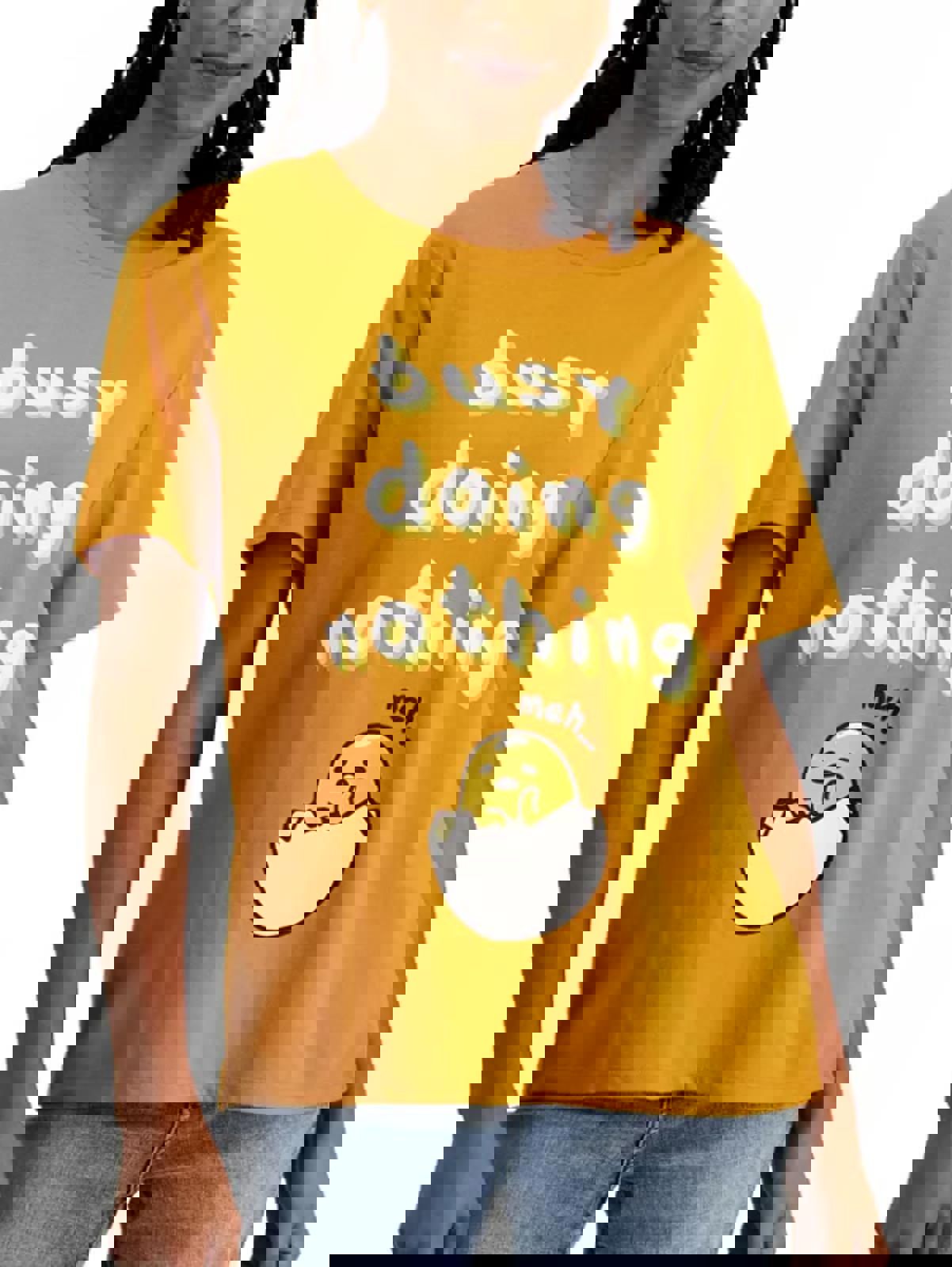 LOVE TRIBE JUNIORS GUDETAMA BUSY DOING N GOLD - Size - M