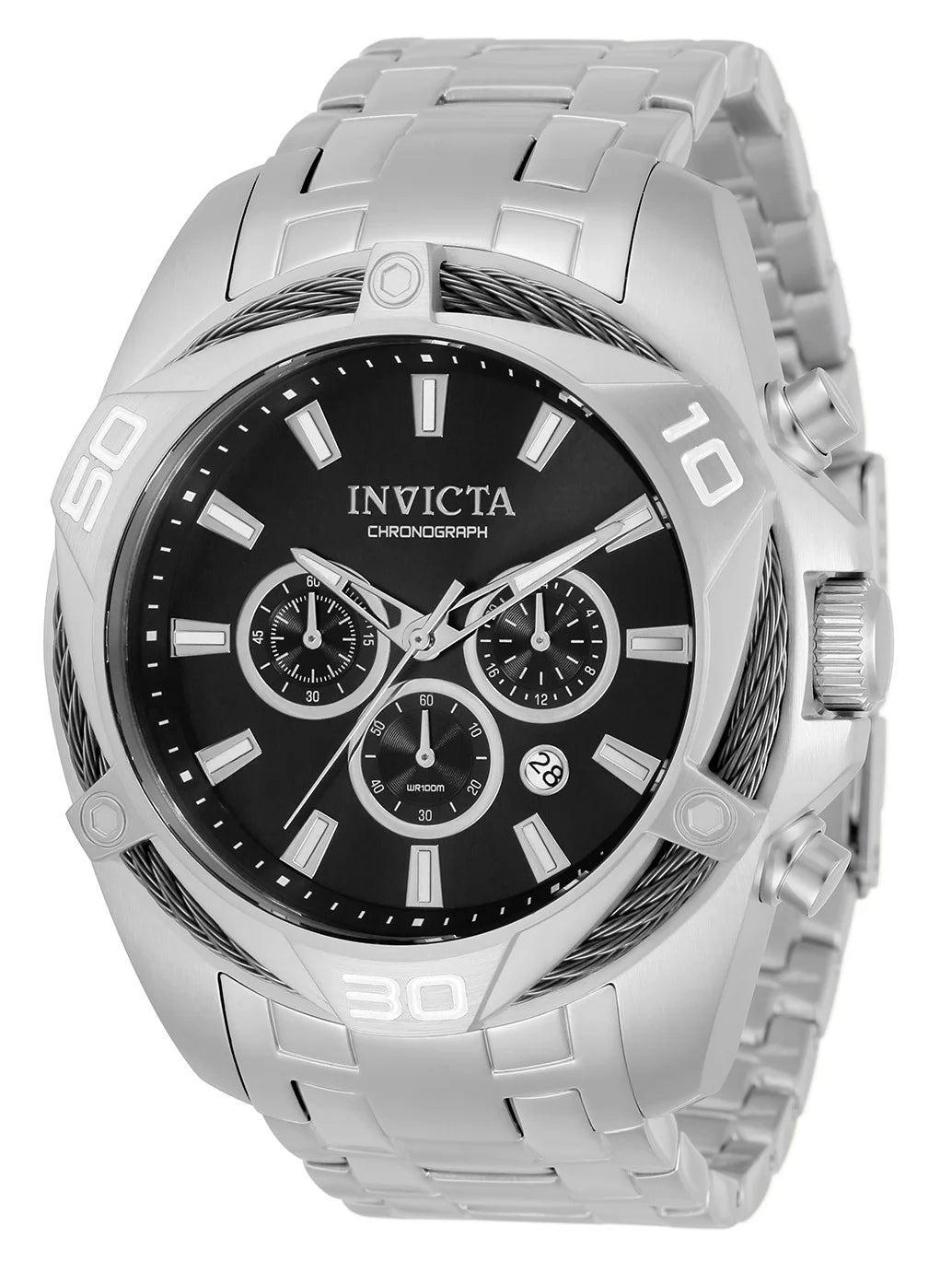 Invicta Bolt Quartz Gray Dial Men's Watch 50 mm 34118