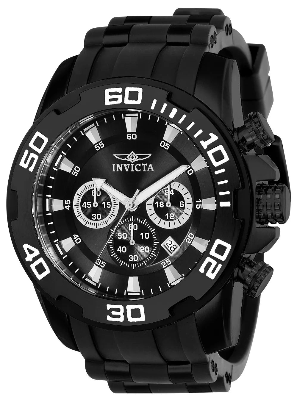 Invicta Pro Diver Quartz Black Dial Men's Watch 50 mm 22338