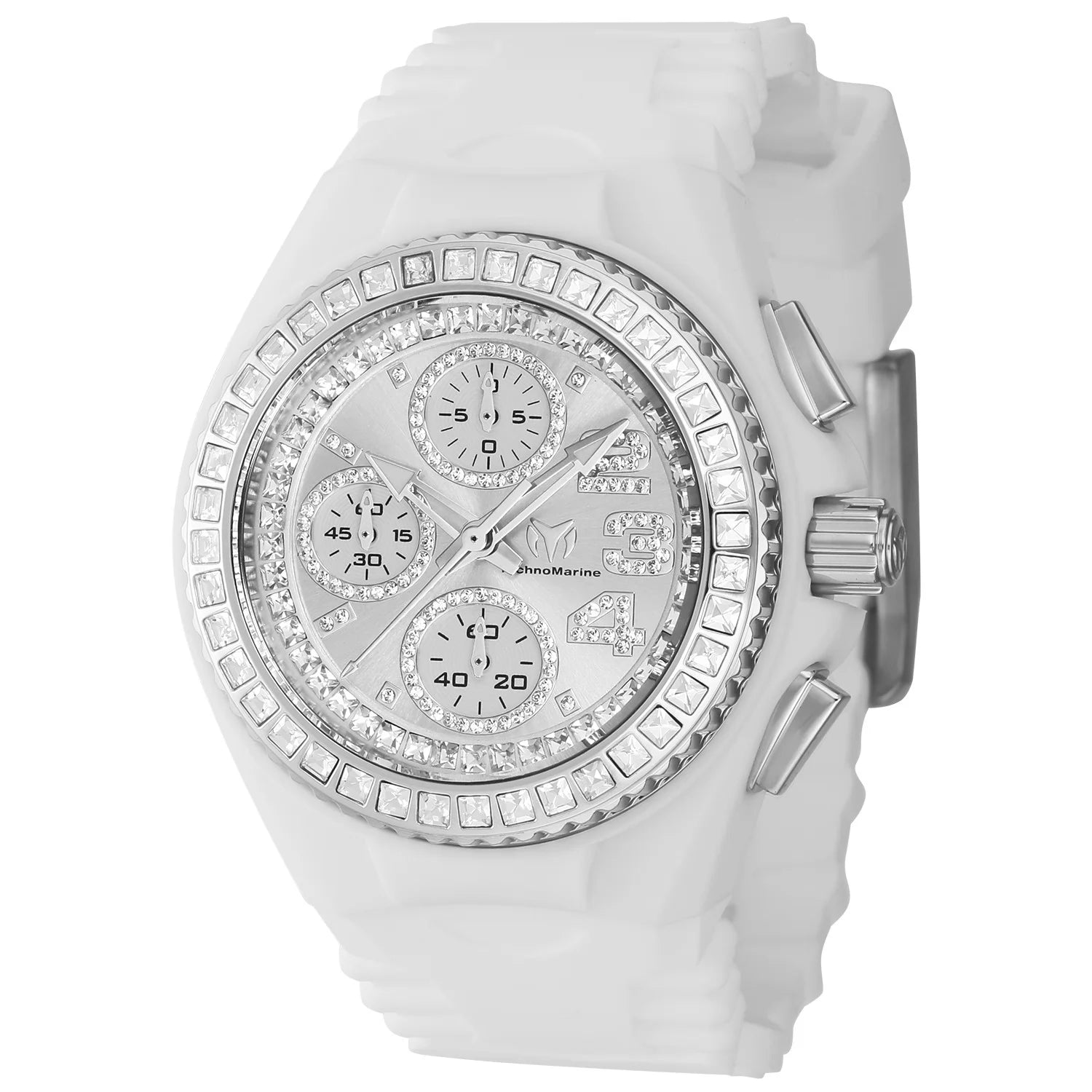 TechnoMarine Cruise Quartz Silver Dial Lady Watch 48 mm TM-121193