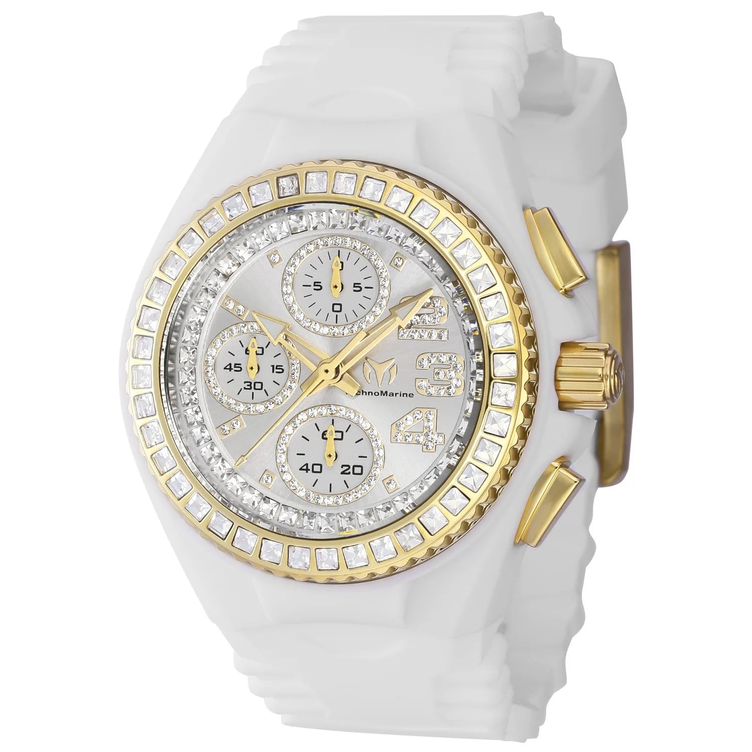 TechnoMarine Cruise Quartz Silver Dial Lady Watch 48 mm TM-121198