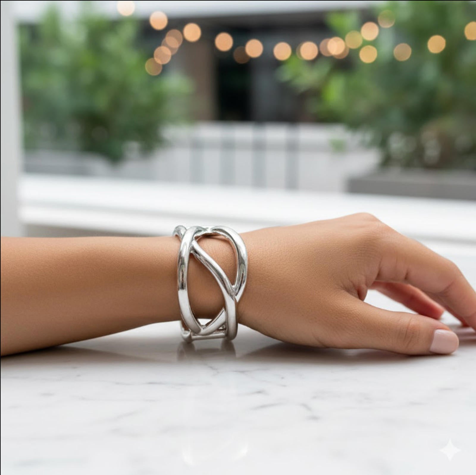 New Directions Silver Bangel - NWT