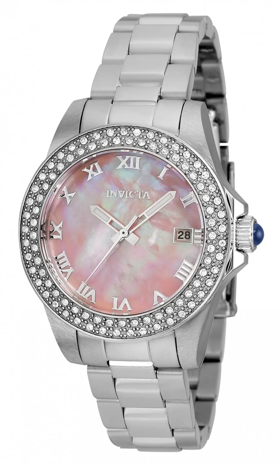 Invicta Angel Quartz Pink Dial Lady Watch 34 mm 36070