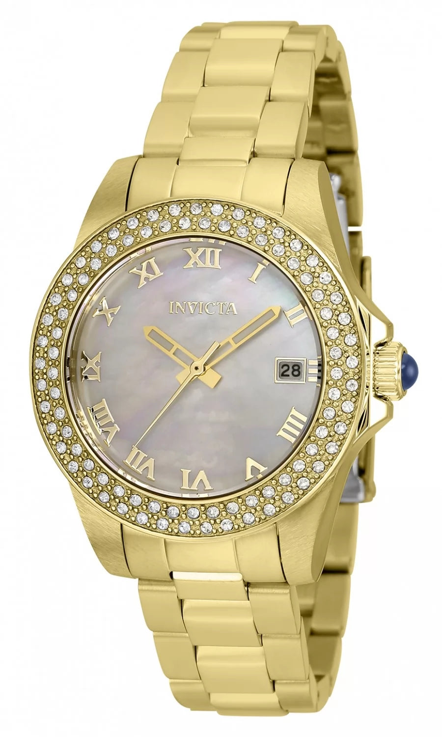 Invicta Angel Quartz Mother of Pearl Dial Lady Watch 34 mm 36073