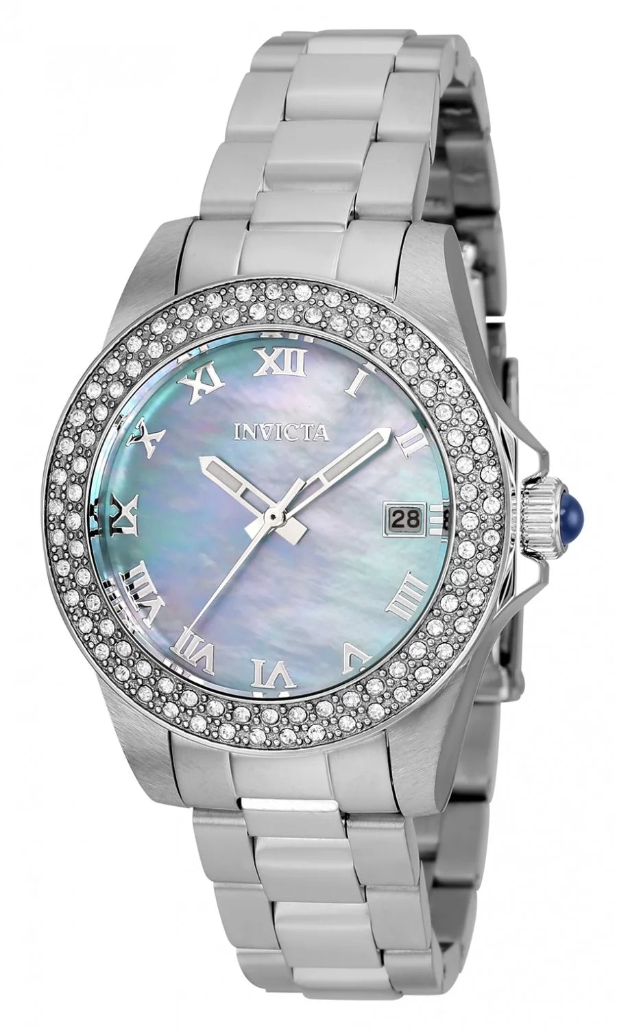 Invicta Angel Quartz Blue Dial Lady Watch 34 mm 36071