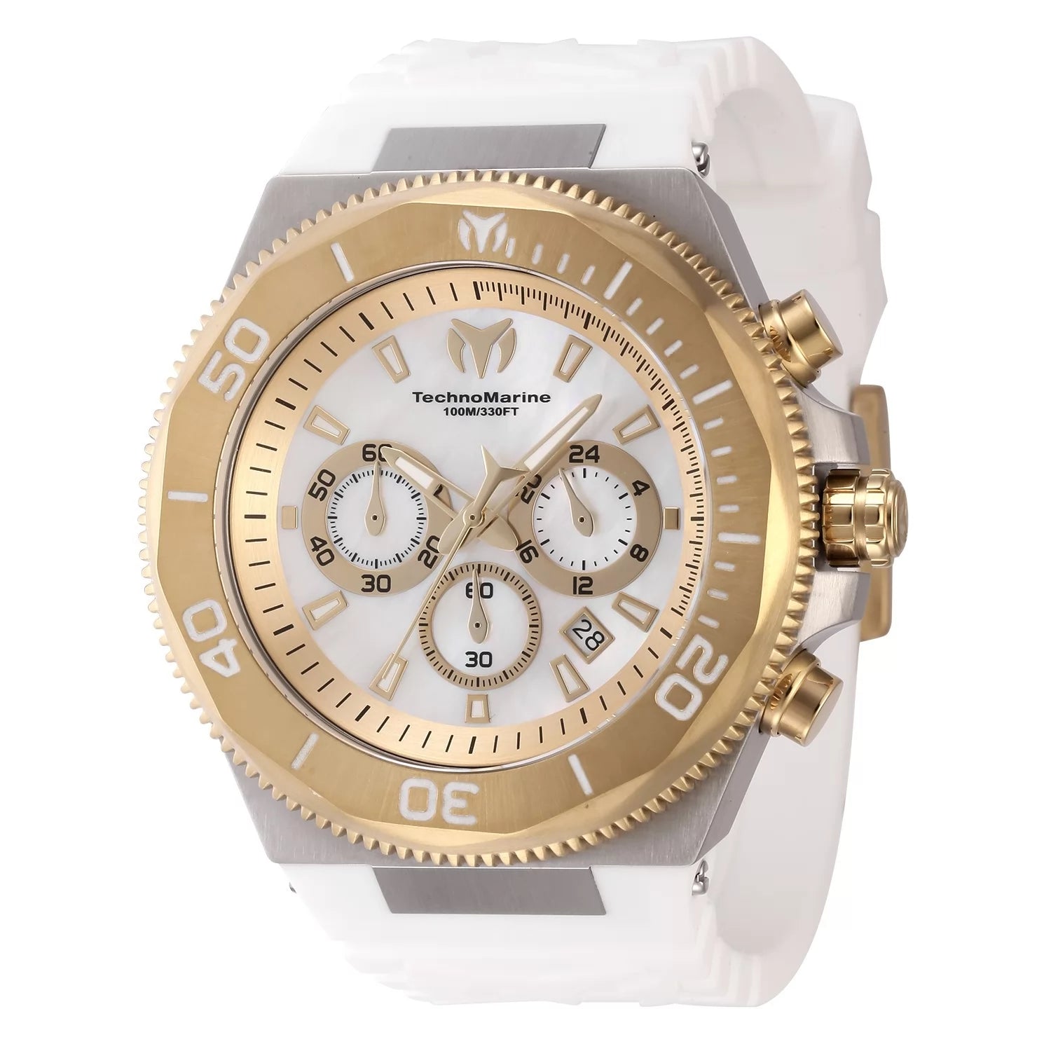 TechnoMarine Manta Quartz White Dial Men's Watch 49 mm TM-222077
