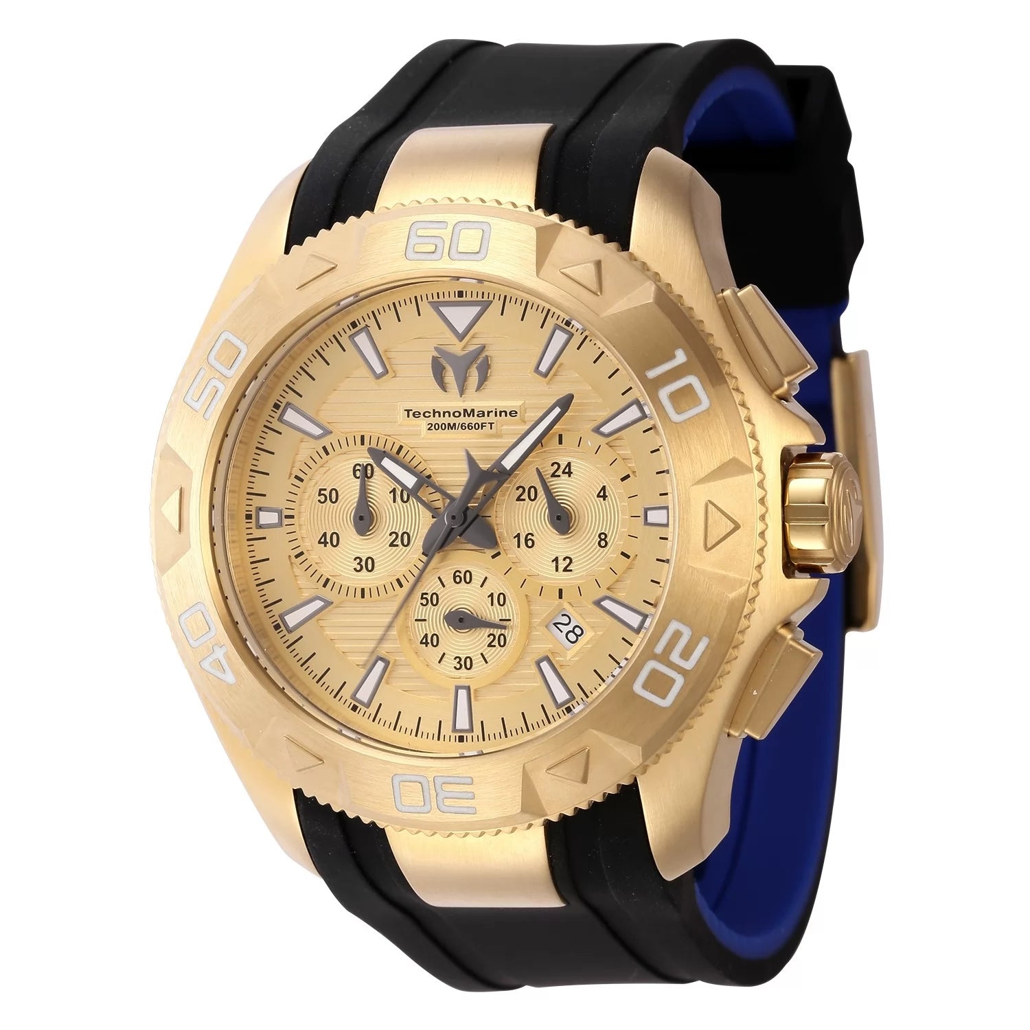 TechnoMarine UF6 Quartz Gold Dial Men's Watch 48 mm TM-622003