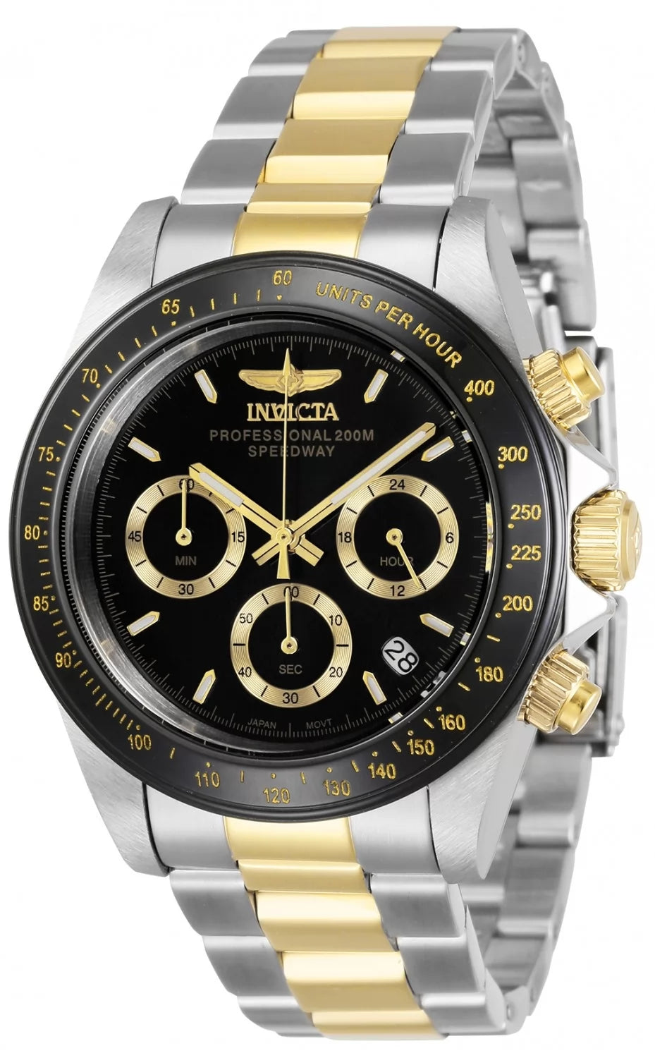 Invicta Speedway Quartz Black Dial Men's Watch 39 mm 36743
