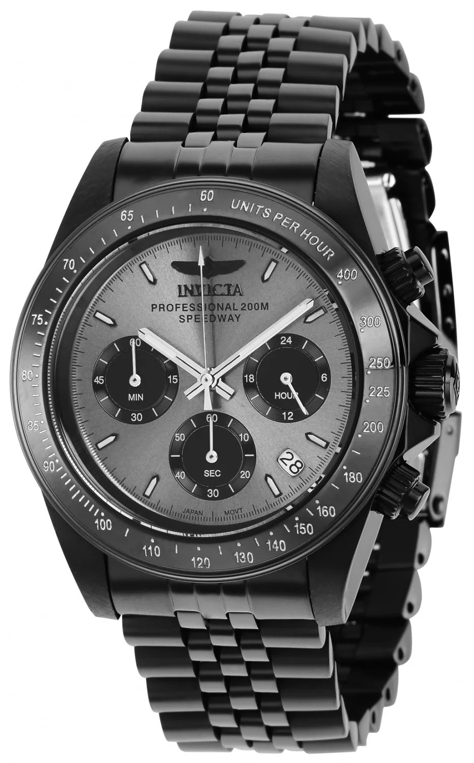 Invicta Speedway Quartz Black Dial Men's Watch 39 mm 36737