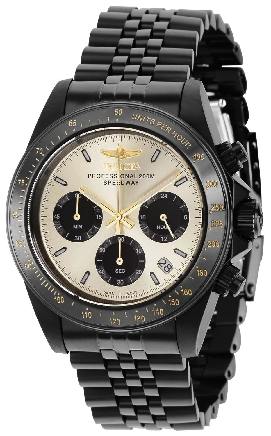 Invicta Speedway Quartz Gold Dial Men's Watch 39 mm 36738