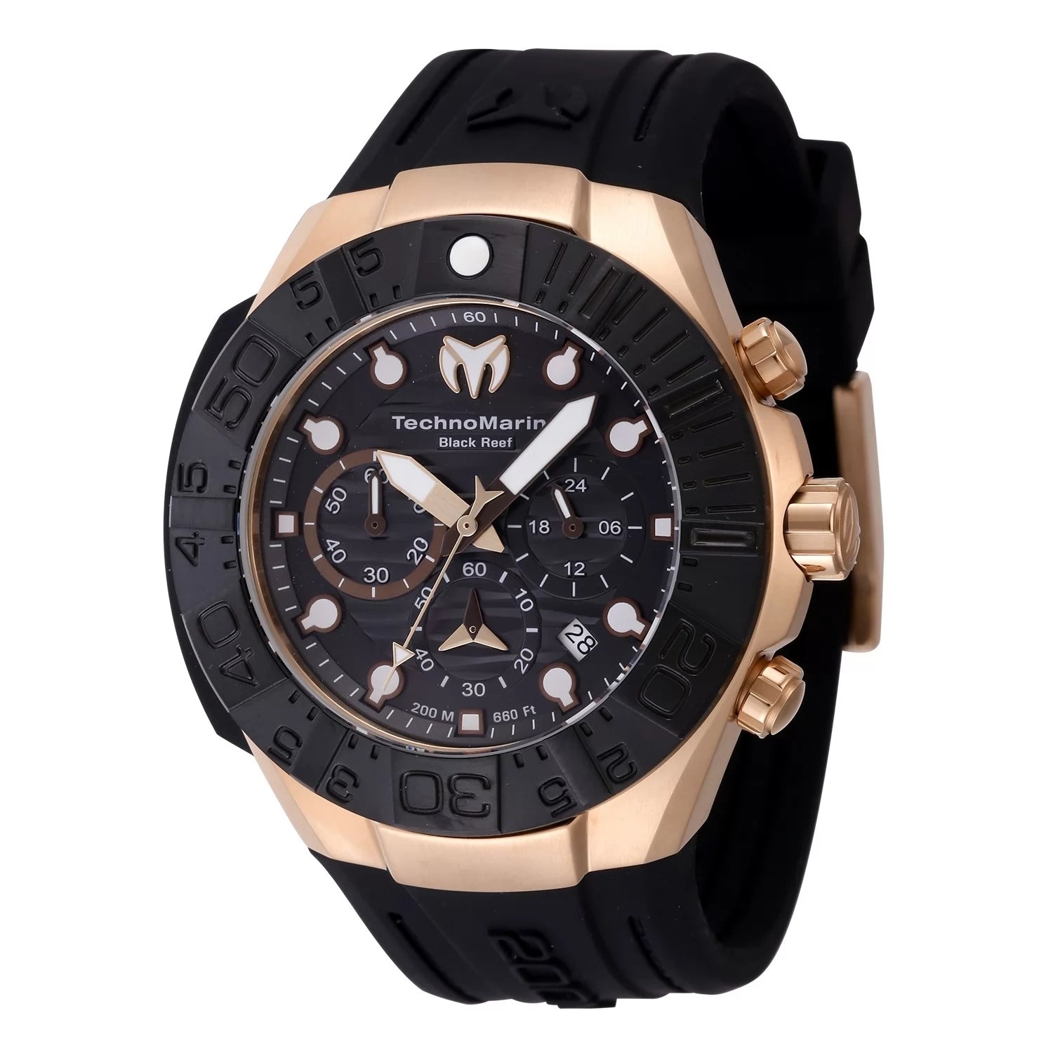 TechnoMarine Reef Quartz Black Dial Men's Watch 45 mm TM-523011