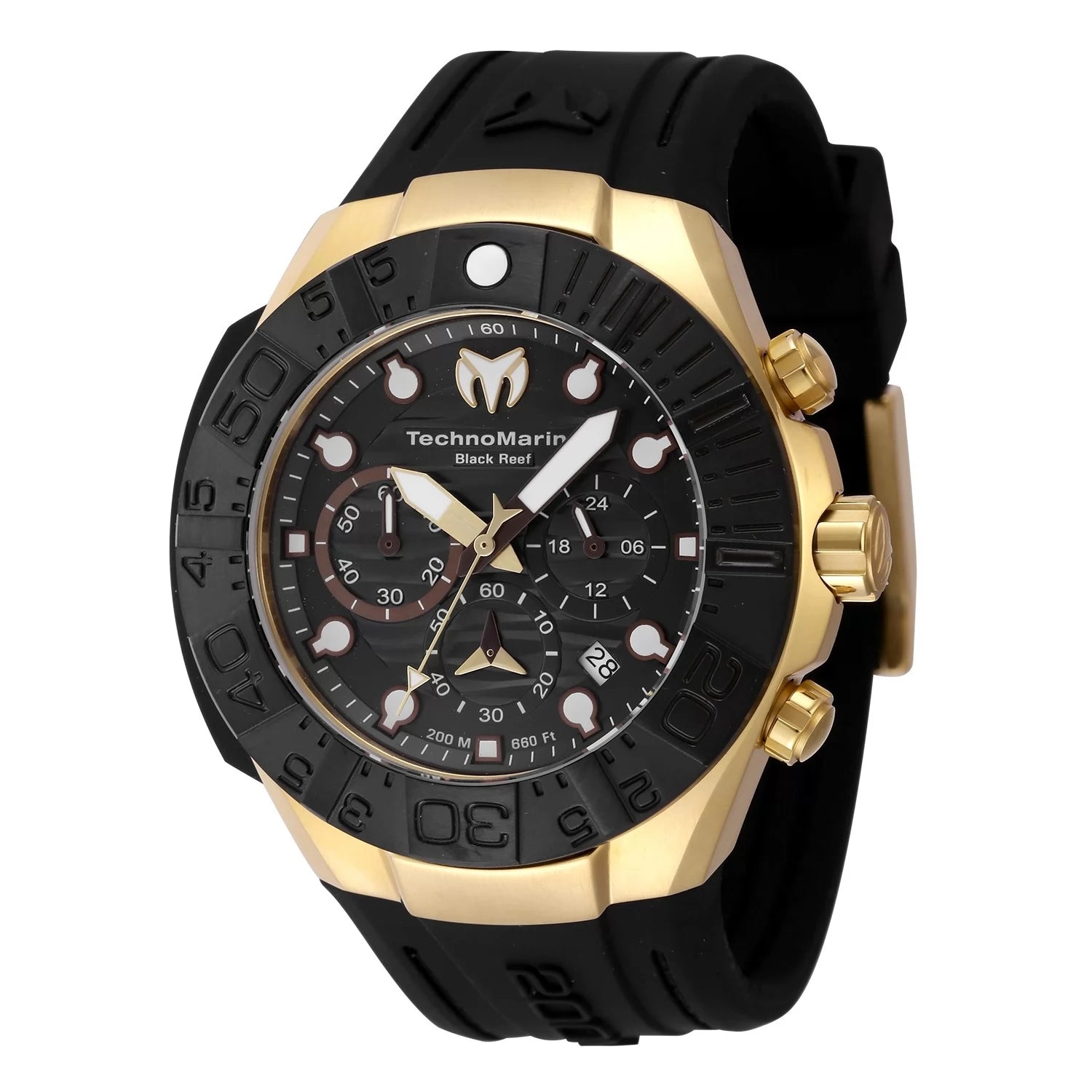 TechnoMarine Reef Quartz Black Dial Men's Watch 45 mm TM-523012
