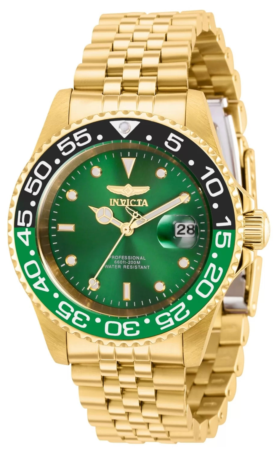 Invicta Pro Diver Quartz Green Dial Men's Watch 40 mm 36044