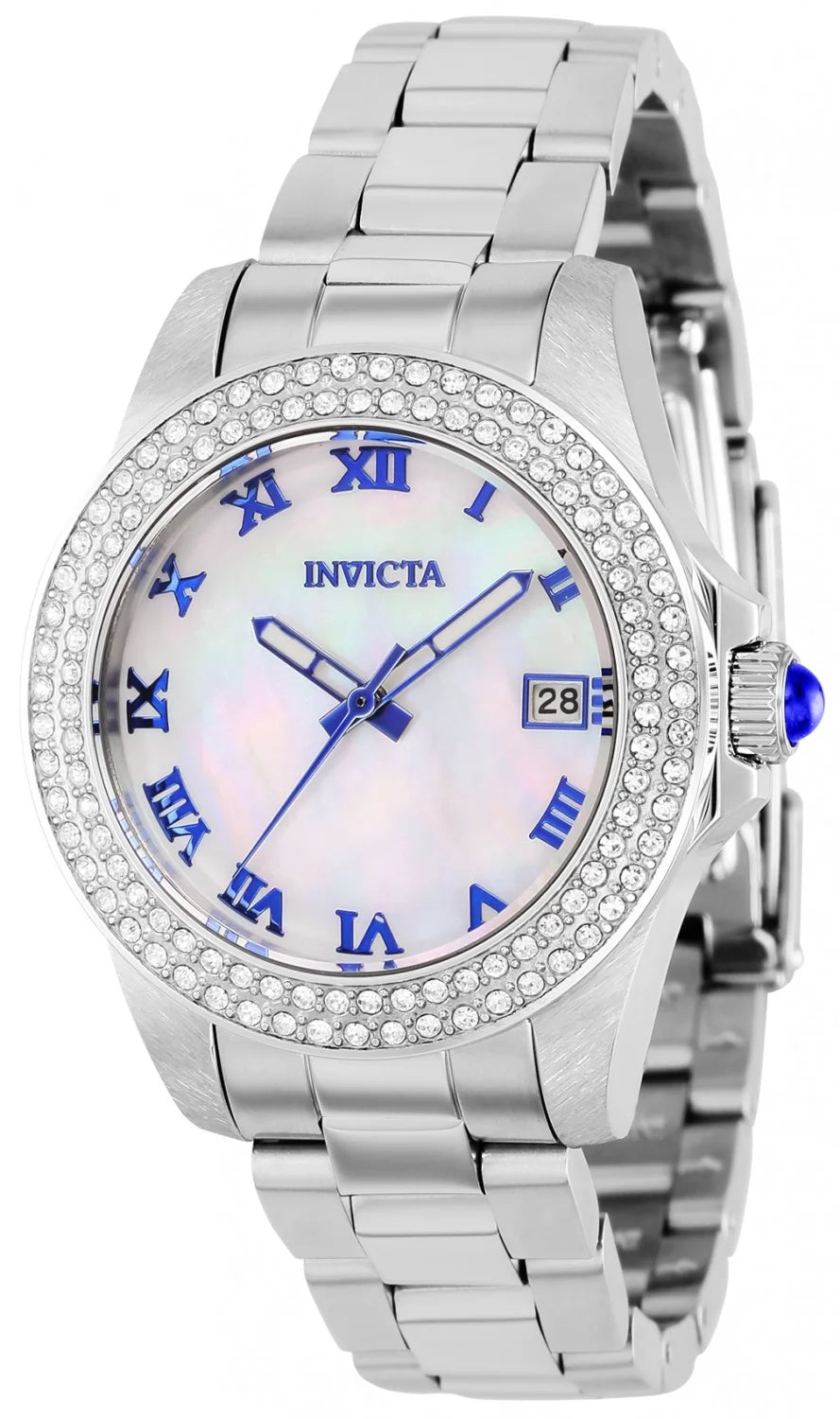 Invicta Angel Quartz Mother of Pearl Dial Lady Watch 34 mm 36069