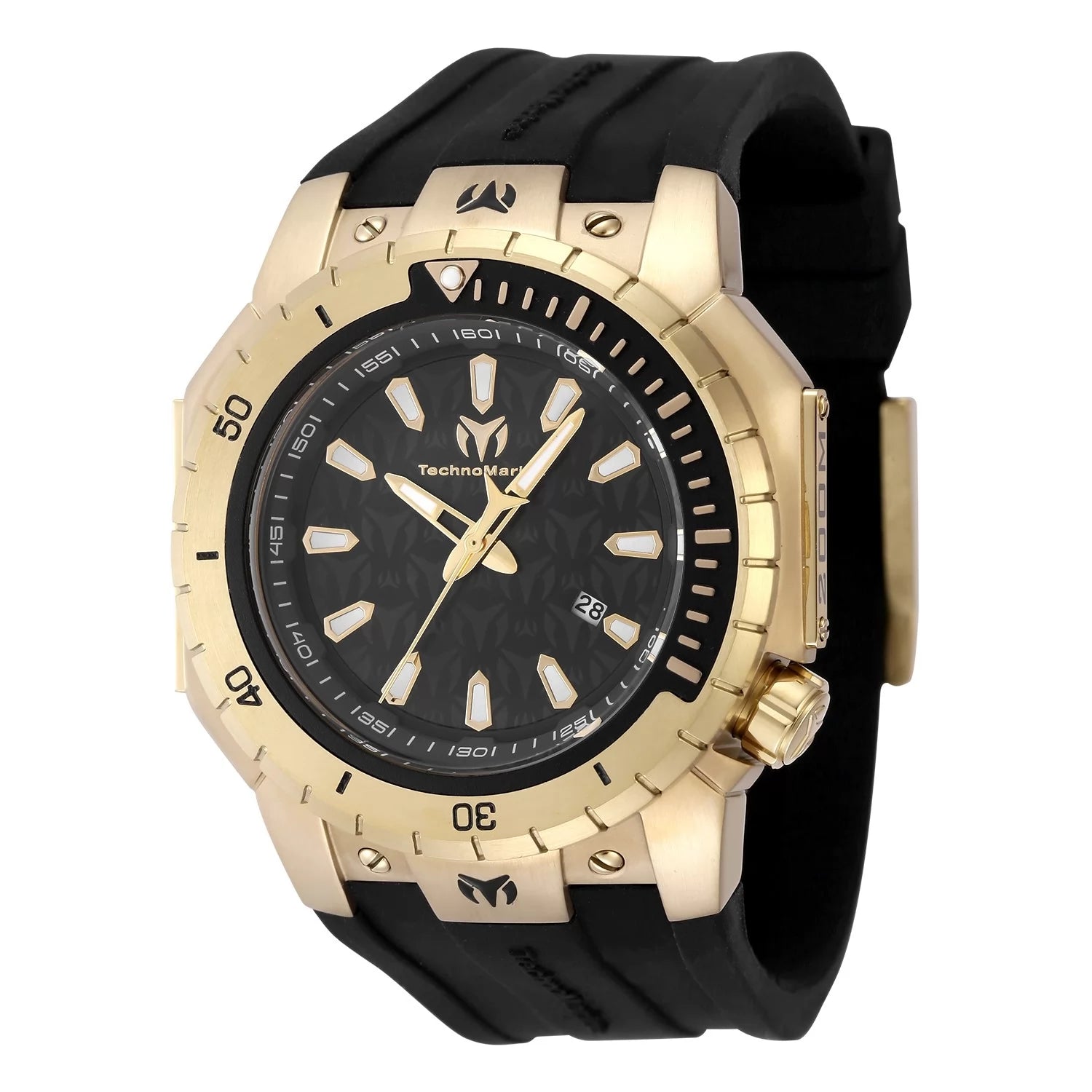 TechnoMarine Manta Quartz Black Dial Men's Watch 48 mm TM-224011