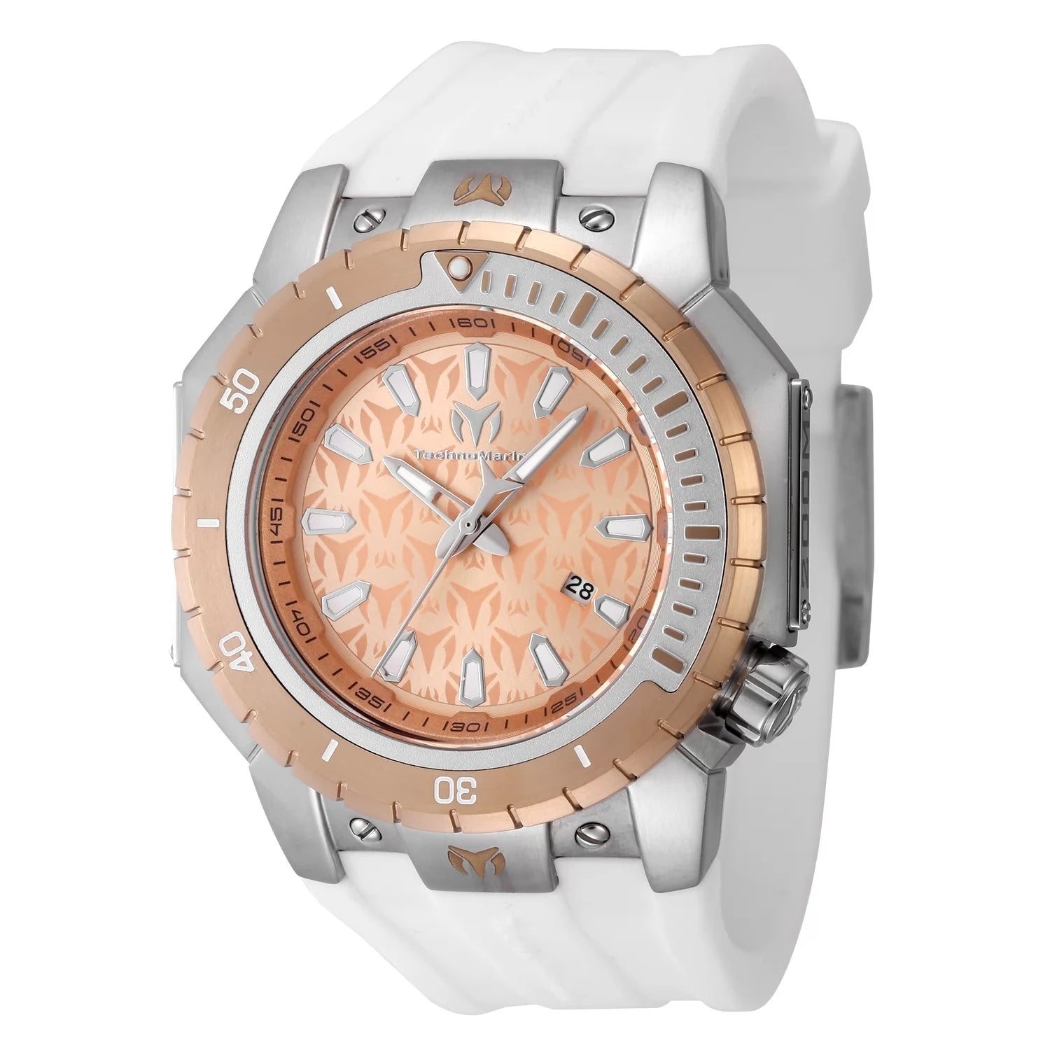 TechnoMarine Manta Quartz Rose Gold Dial Men's Watch 48 mm TM-224005