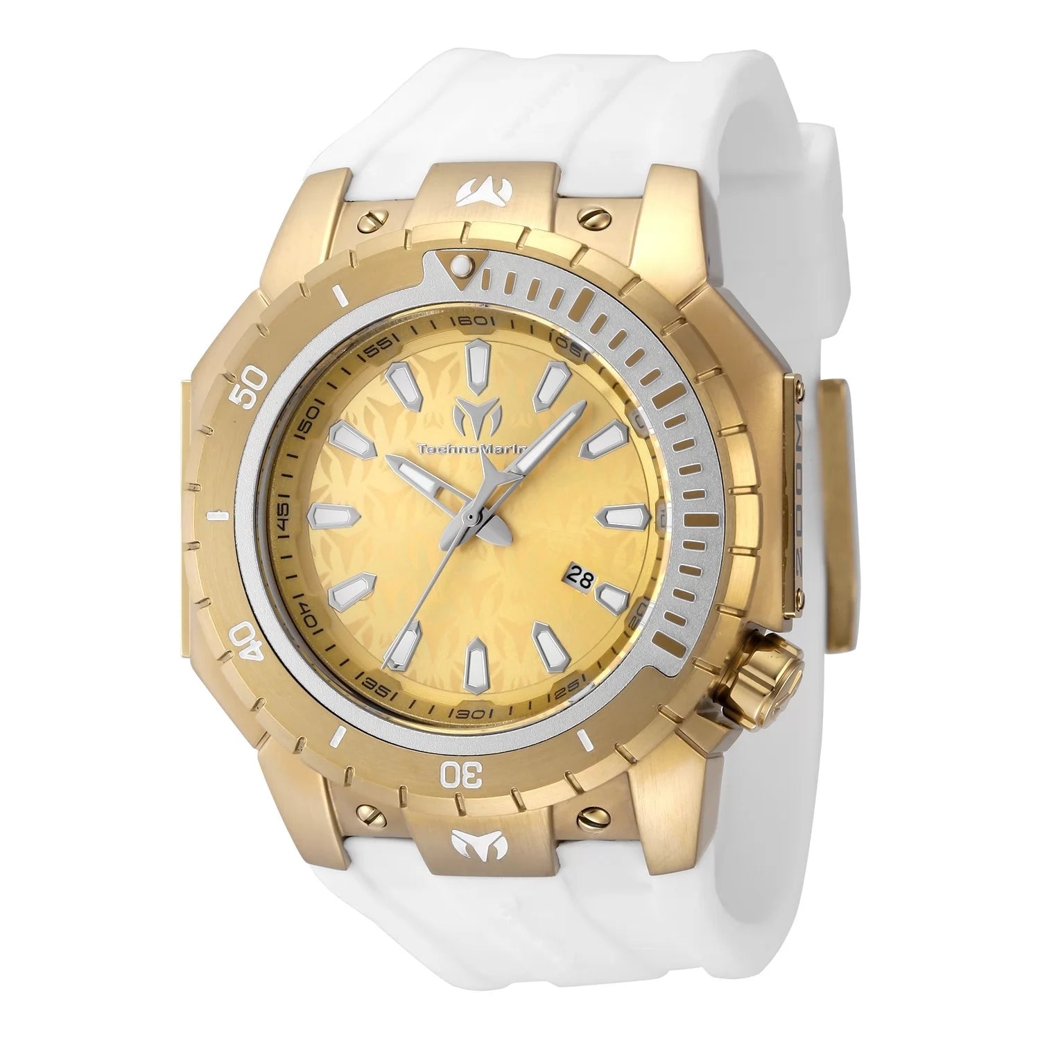 TechnoMarine Manta Quartz Gold Dial Men's Watch 48 mm TM-224009