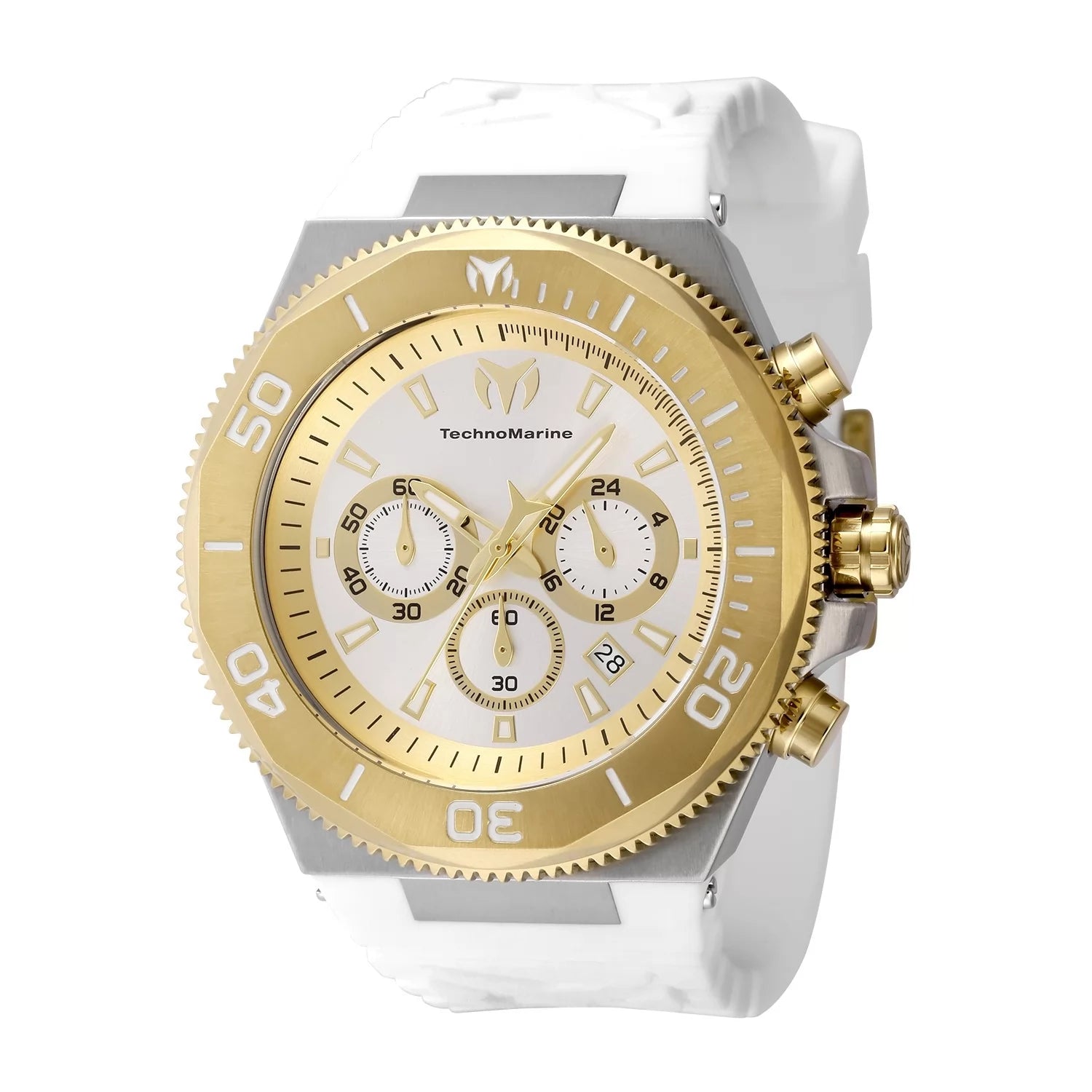 TechnoMarine Manta Quartz White Dial Men's Watch 49 mm TM-224016