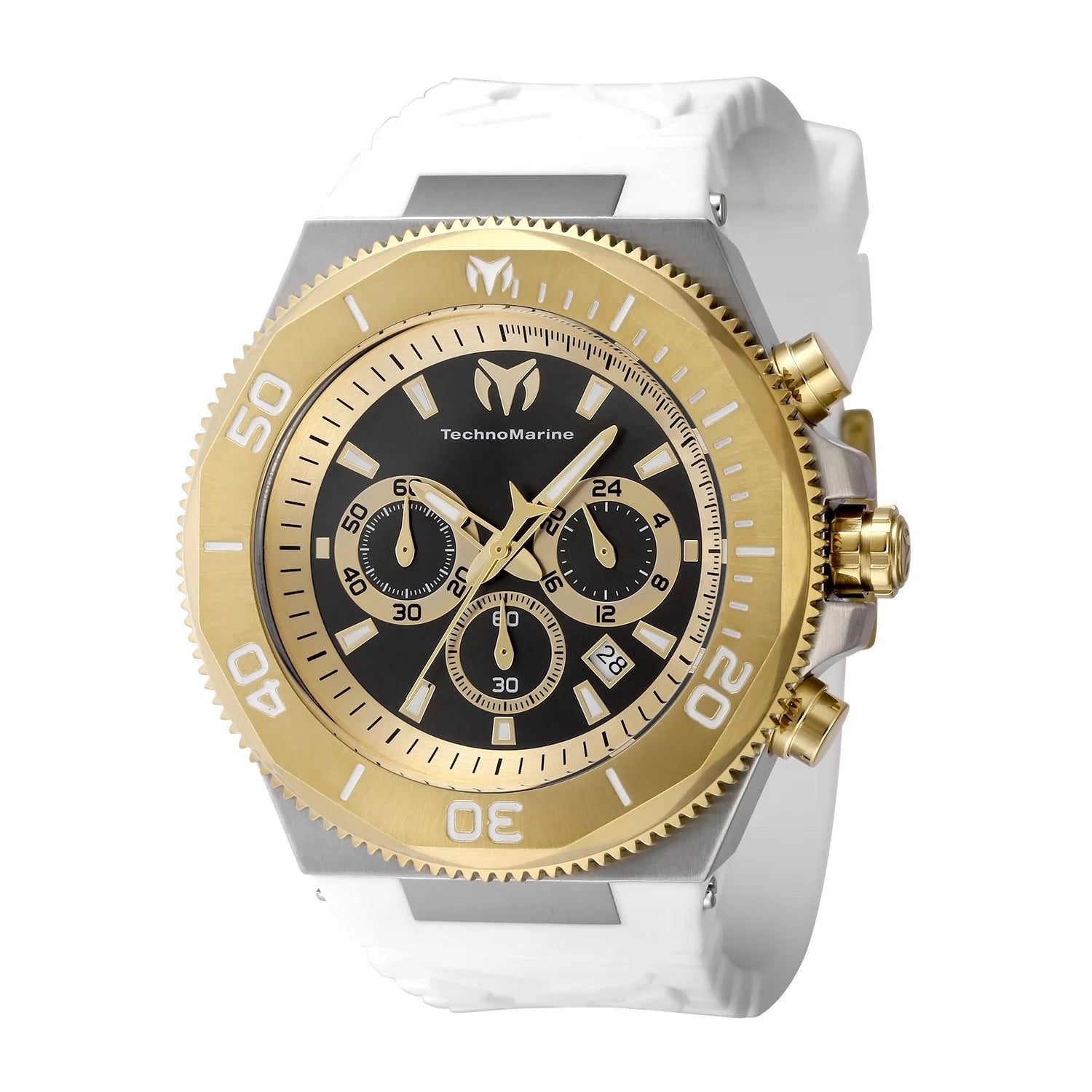 TechnoMarine Manta Quartz Black Dial Men's Watch 49 mm TM-224019