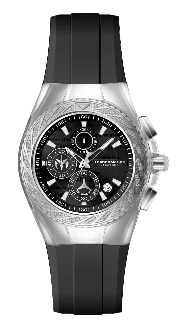 TechnoMarine Cruise Quartz Black Dial Men's Watch 44 mm TM-125015