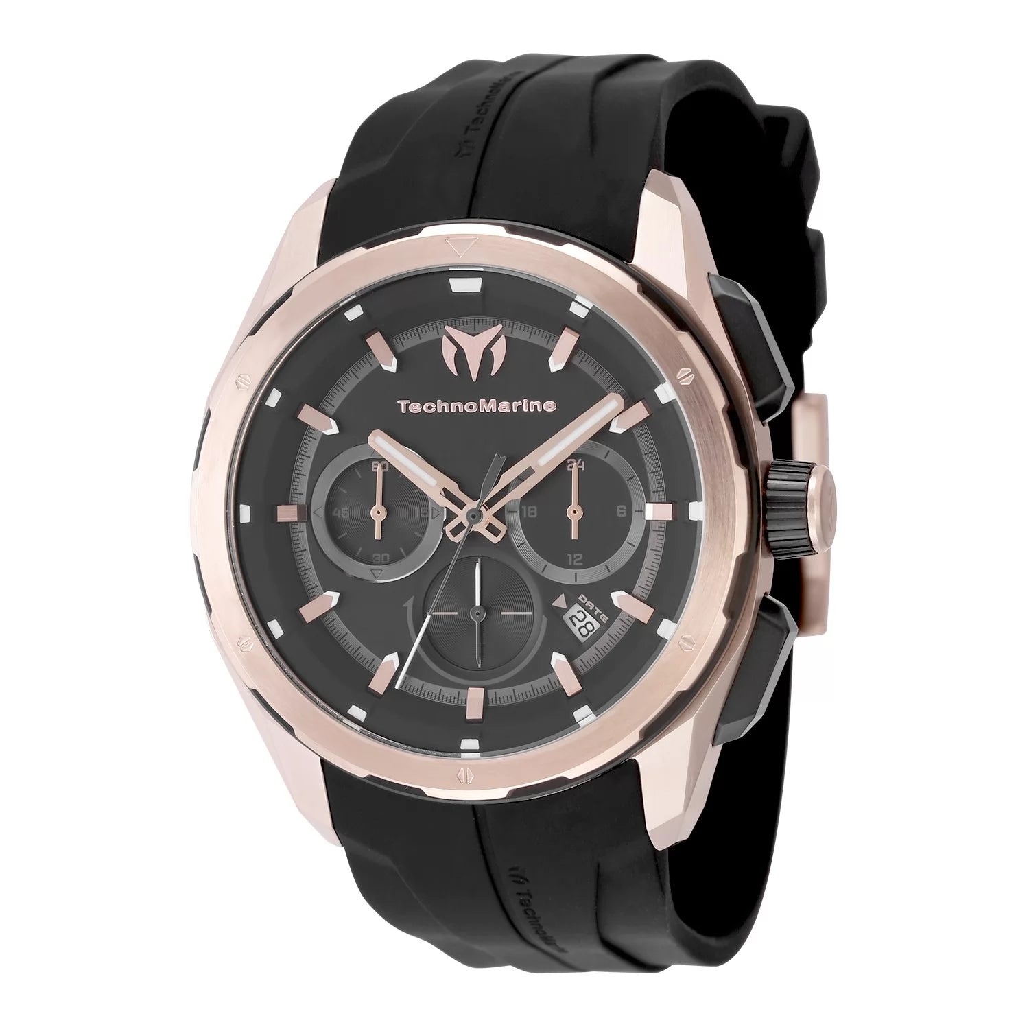 TechnoMarine OCEAN Quartz Black Dial Men's Watch 43 mm TM-318102