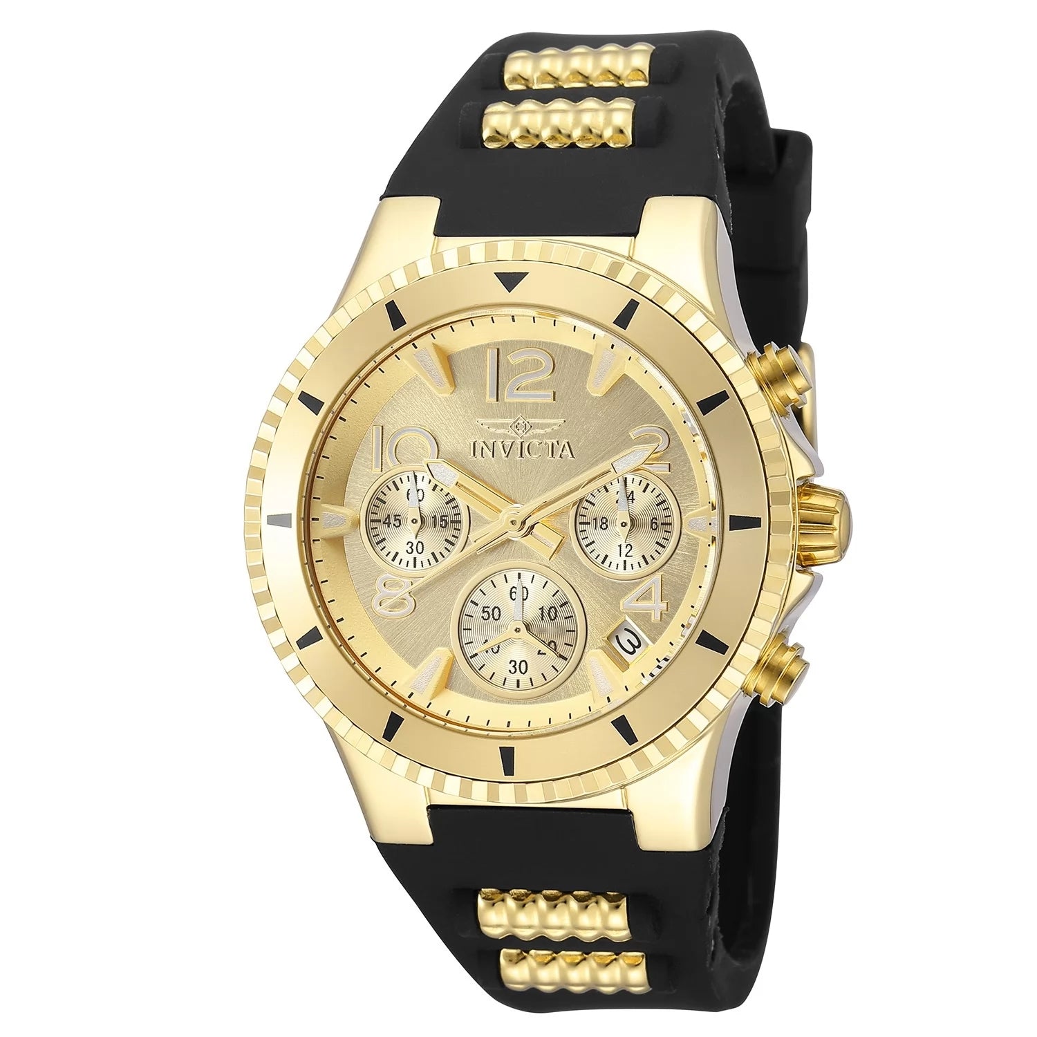 Invicta Blu Quartz Gold Dial Lady Watch 39 mm 36909