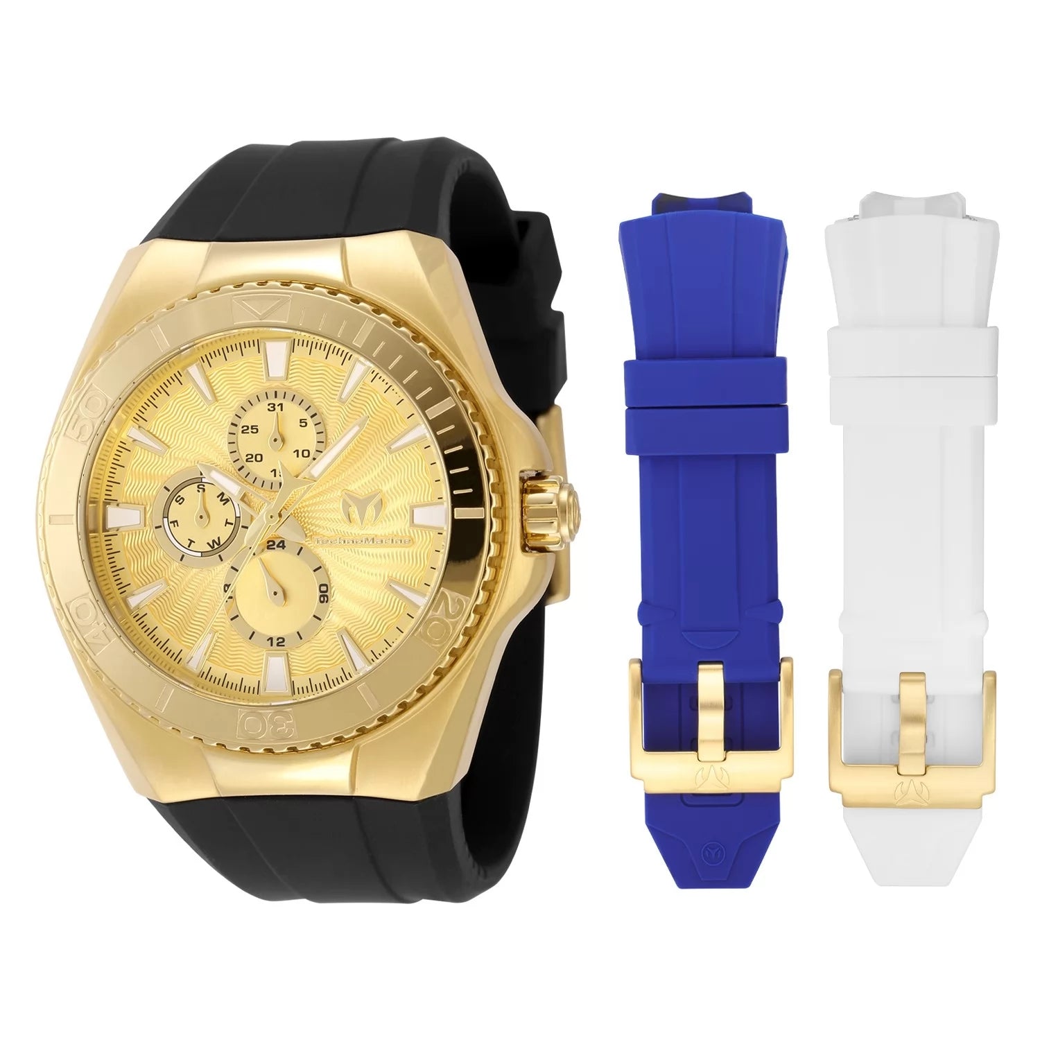 TechnoMarine Cruise Quartz Gold Dial Men's Watch 45 mm TM-124018