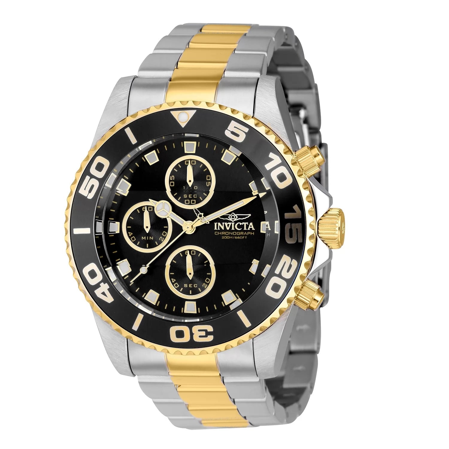 Invicta Pro Diver Quartz Black Dial Men's Watch 43 mm 43407