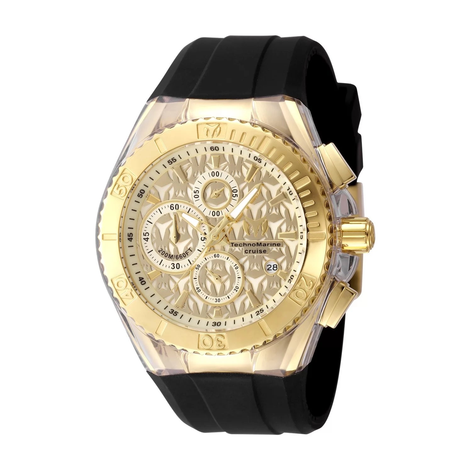 TechnoMarine Cruise Quartz Gold Dial Men's Watch 45 mm TM-125002