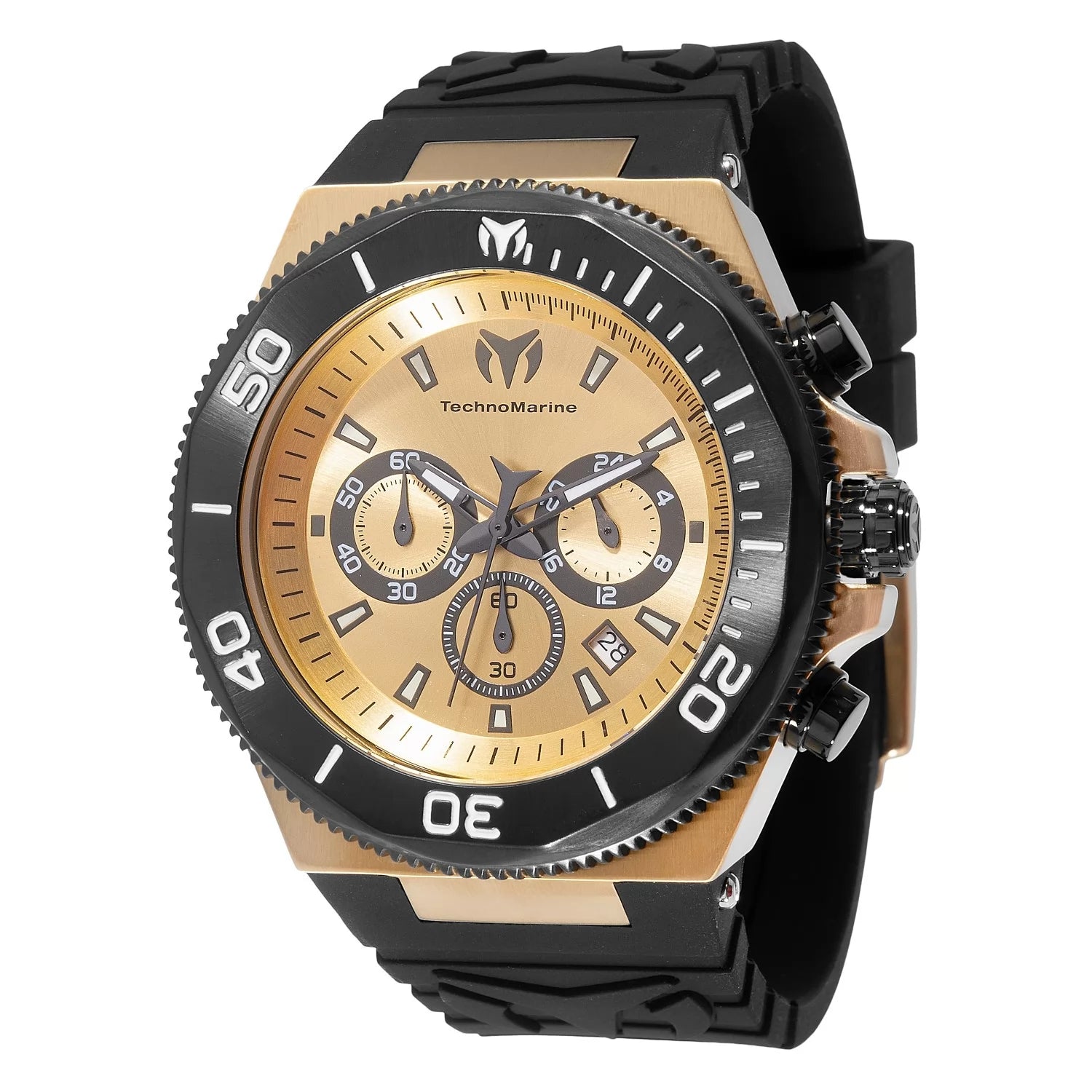 TechnoMarine Manta Quartz Gold Dial Men's Watch 49 mm TM-224020