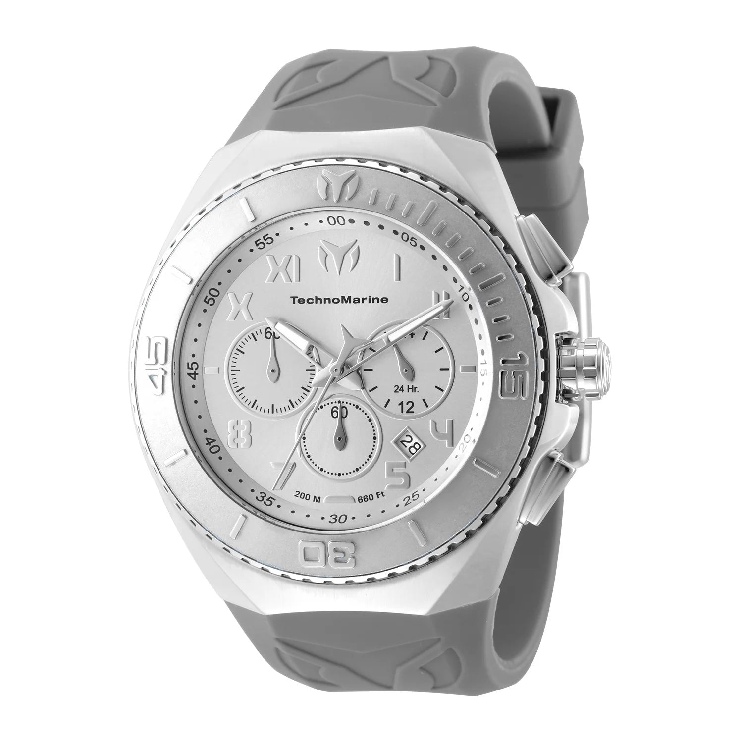 TechnoMarine Manta Quartz Silver Dial Men's Watch 48 mm TM-225001