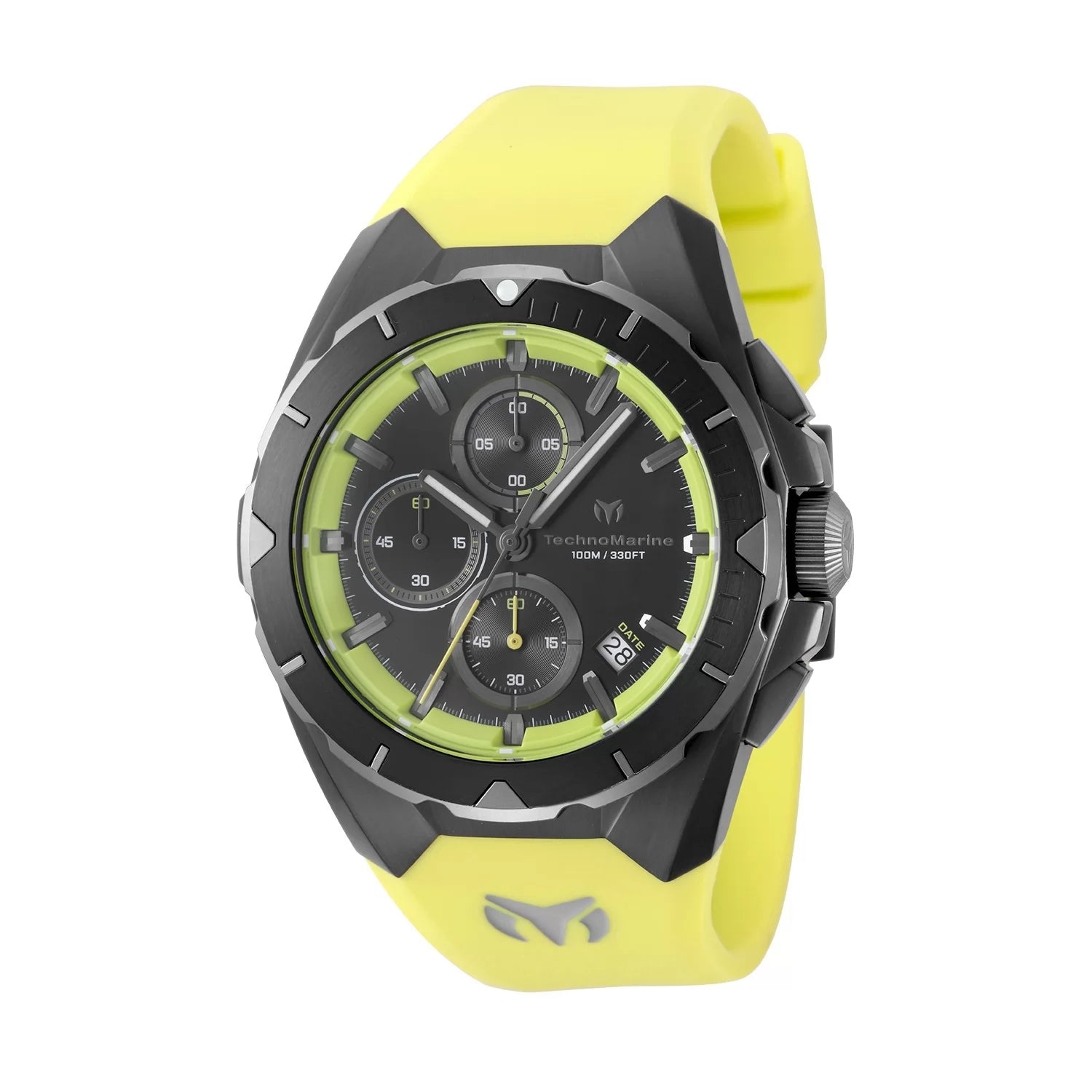TechnoMarine OCEAN Quartz Yellow, Black Dial Men's Watch 41 mm TM-318140