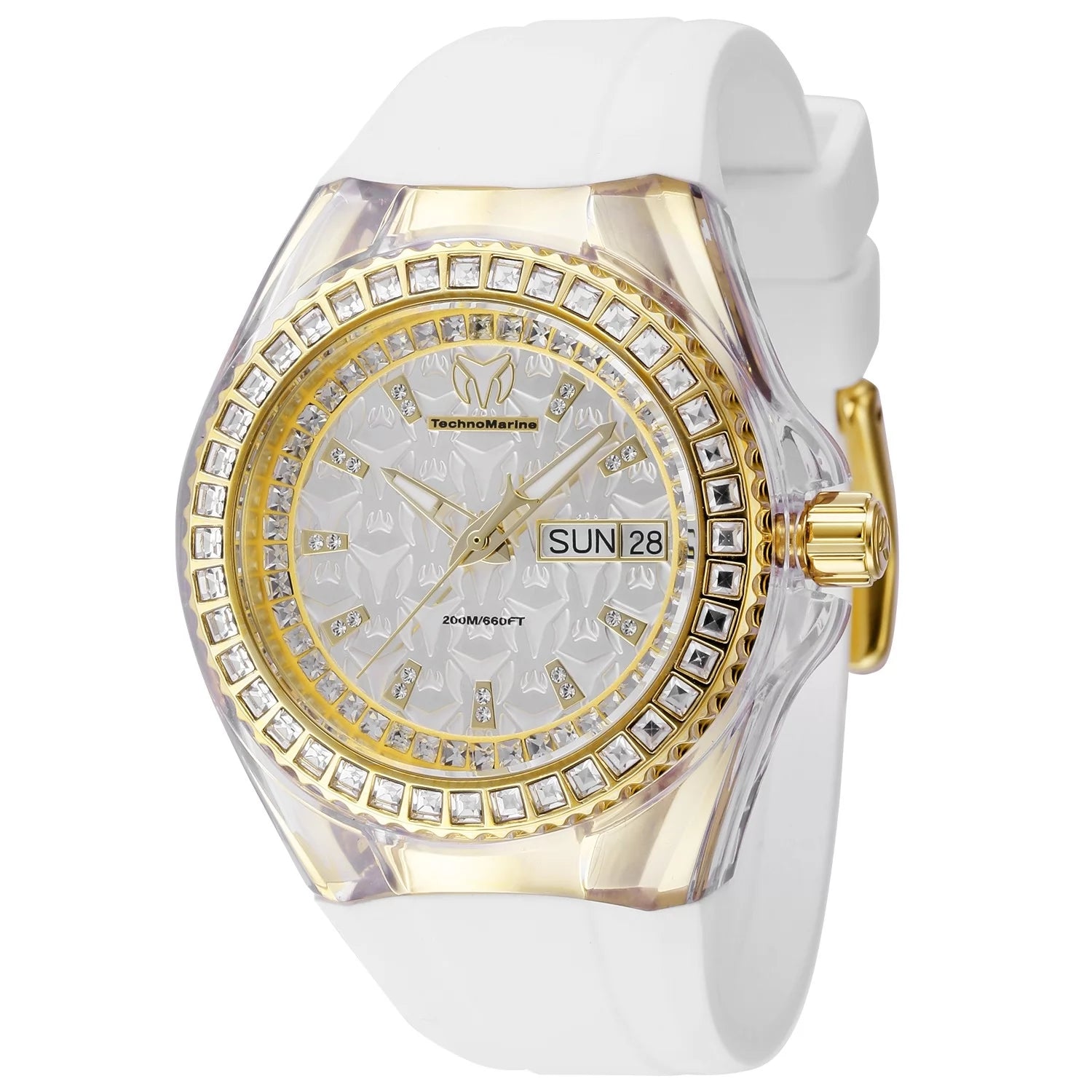 TechnoMarine Cruise Quartz Silver Dial Lady Watch 48 mm TM-121172