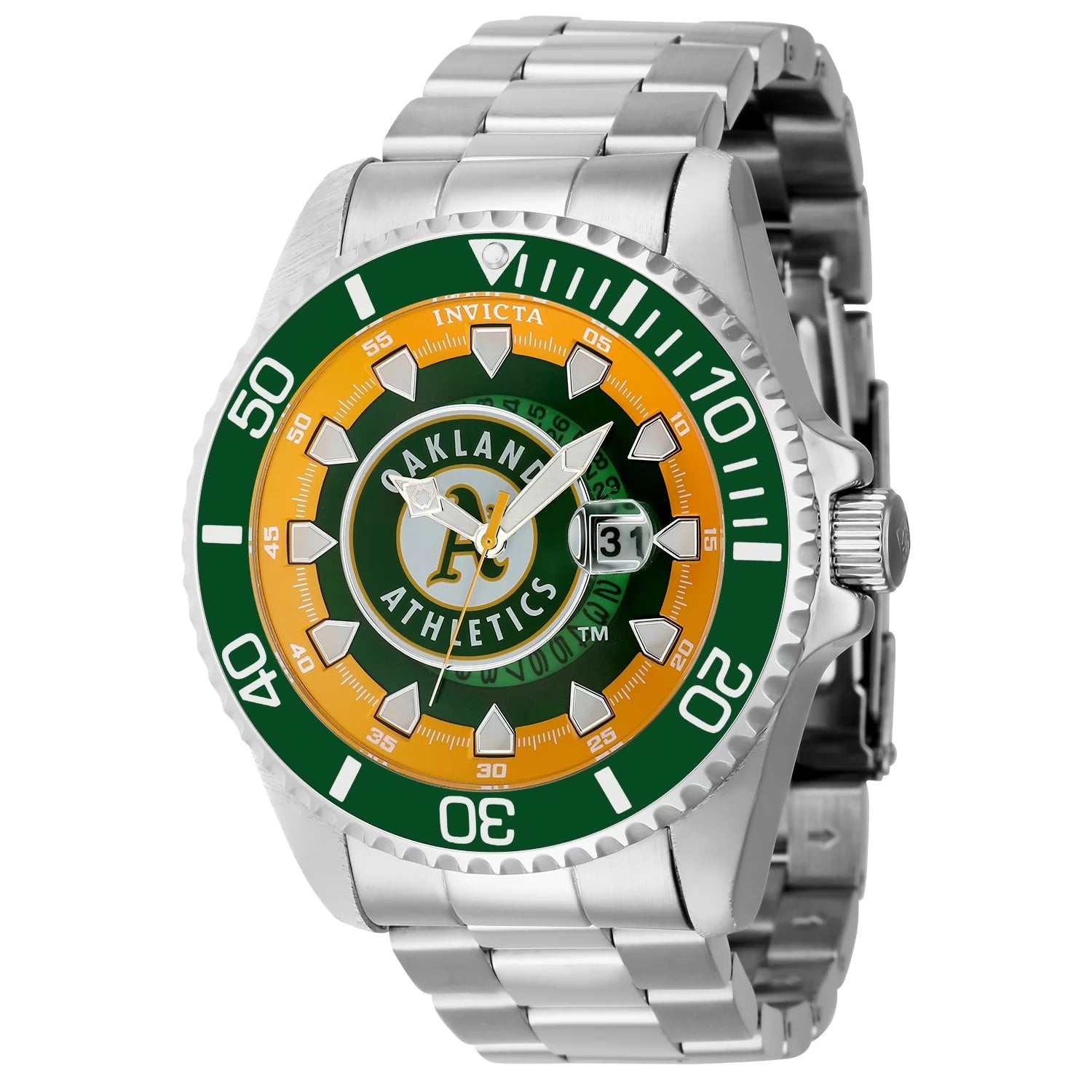 Invicta MLB Quartz Green Dial Men's Watch 47 mm 43473
