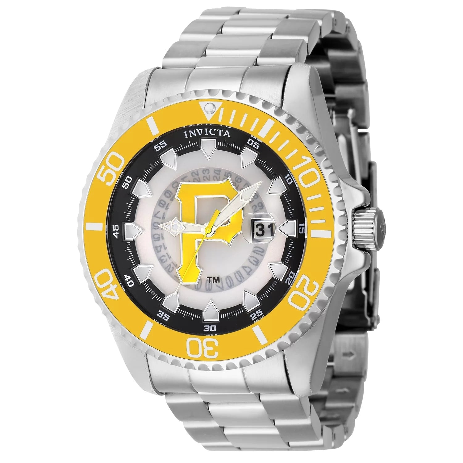 Invicta MLB Quartz Yellow Dial Men's Watch 47 mm 43475