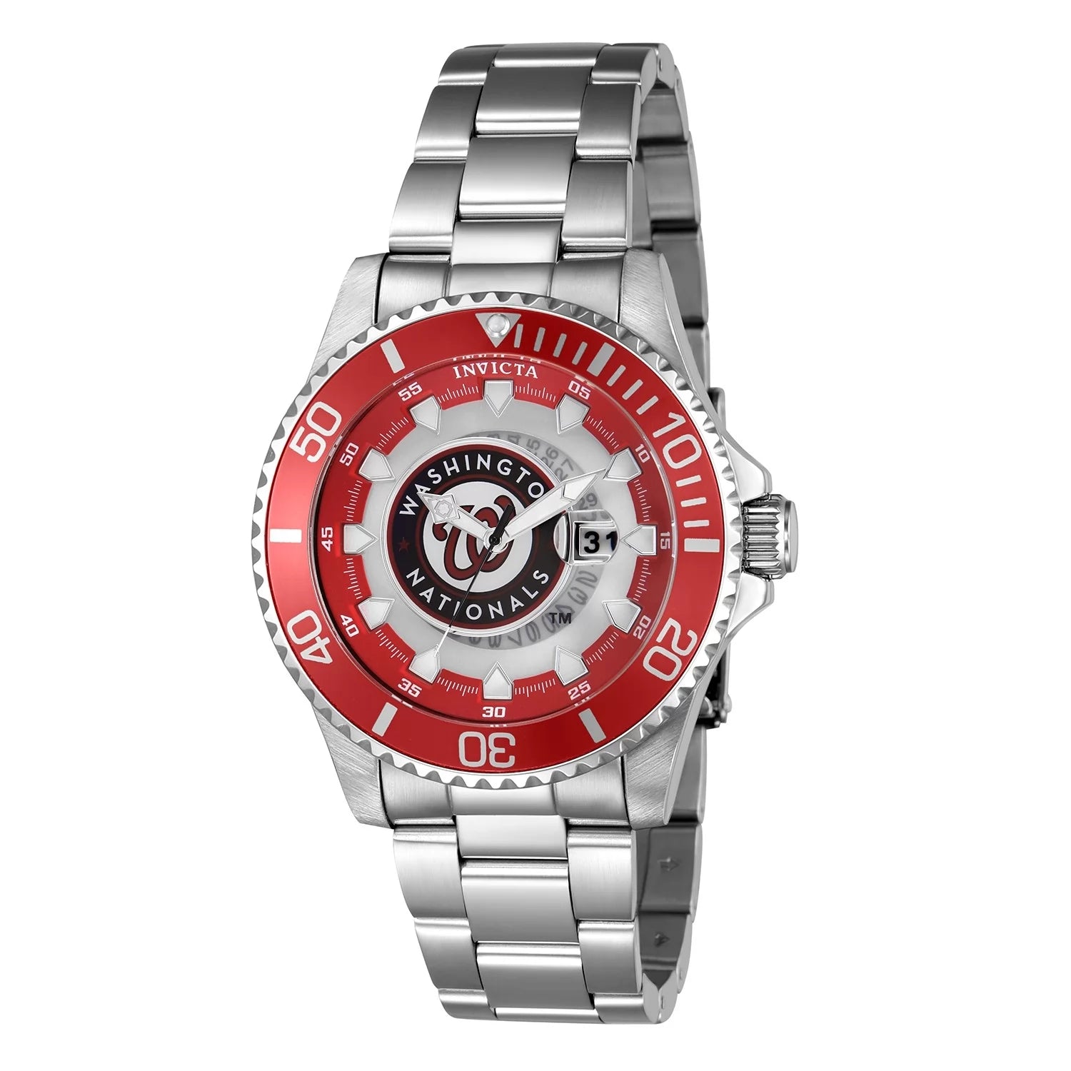 Invicta MLB Quartz Red Dial Men's Watch 47 mm 43483