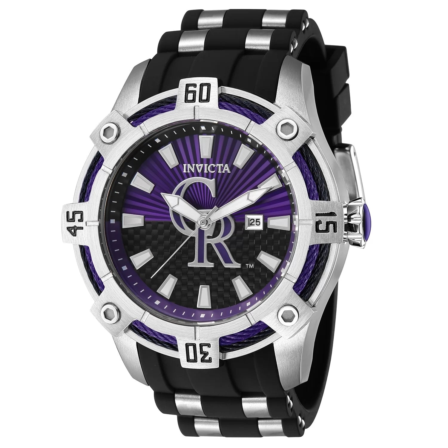 Invicta MLB Quartz Black Dial Men's Watch 52 mm 43267