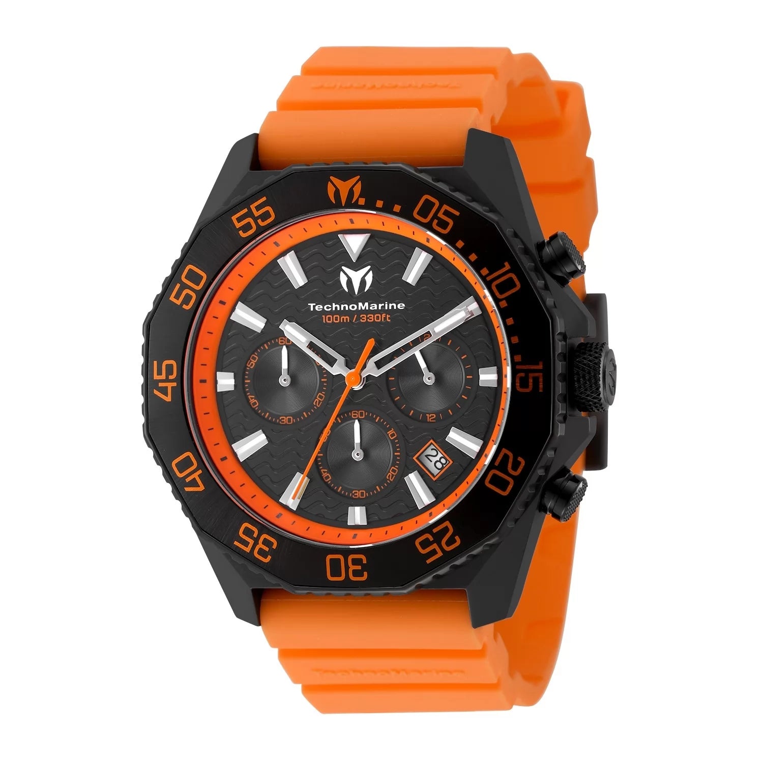 TechnoMarine Mar Vivo Quartz Black Dial Men's Watch 44 mm TM-225076